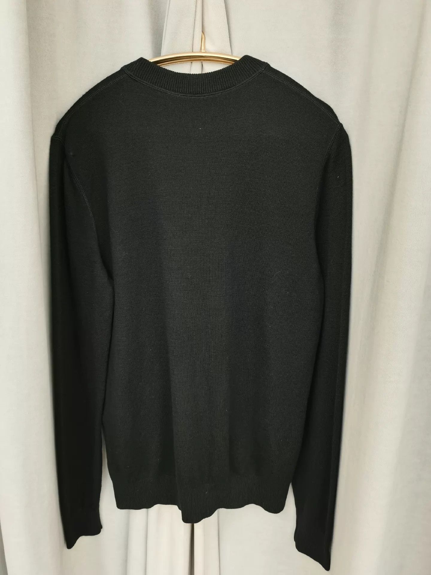 Fendi Stylish Black Wool Sweater with Bag Bugs Design Size US M / EU 48-50 / 2 - 2 Thumbnail
