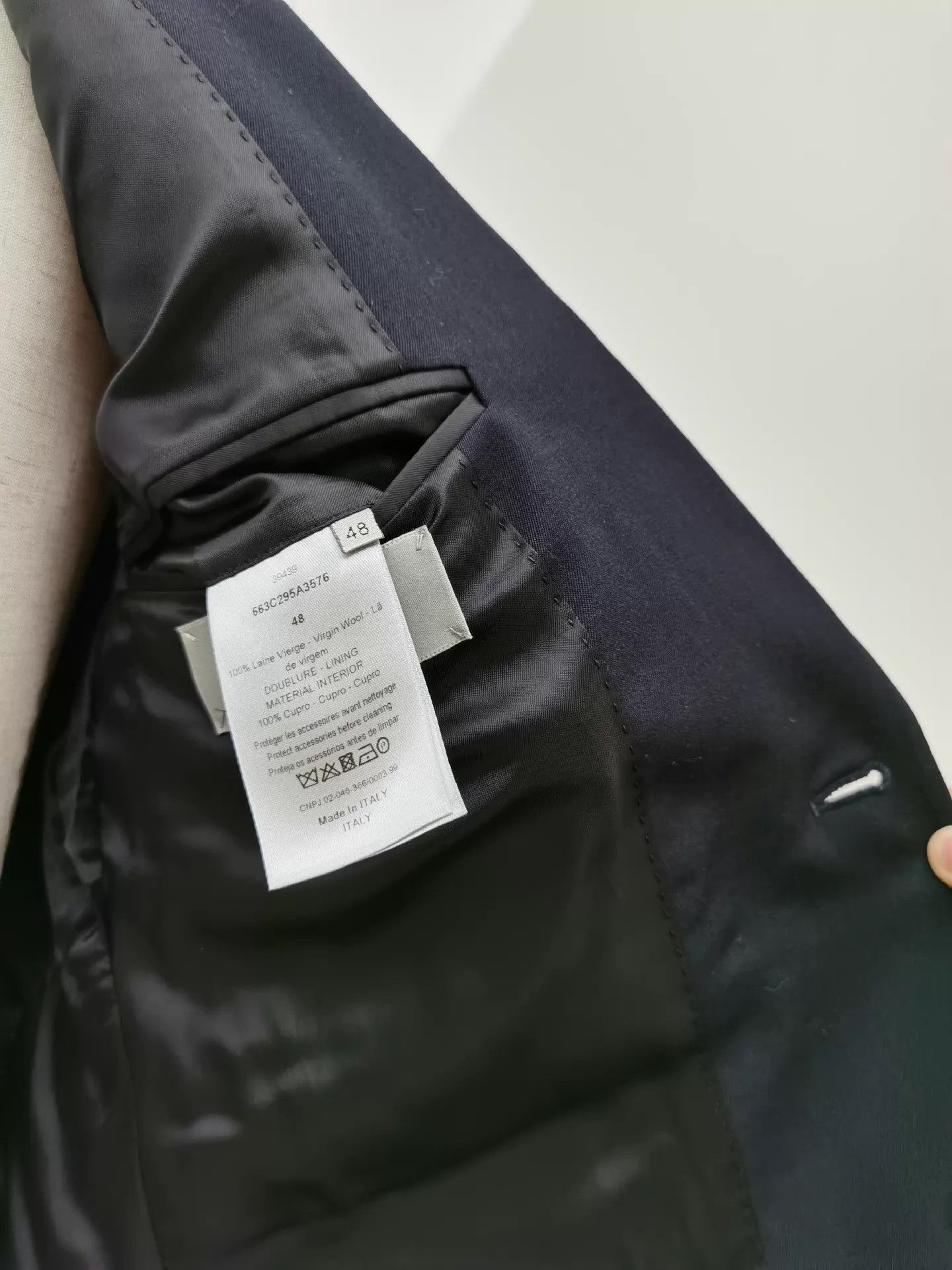 Dior Sleek Black Zipper Ribbon Blazer Size US M / EU 48-50 / 2 - 9 Thumbnail