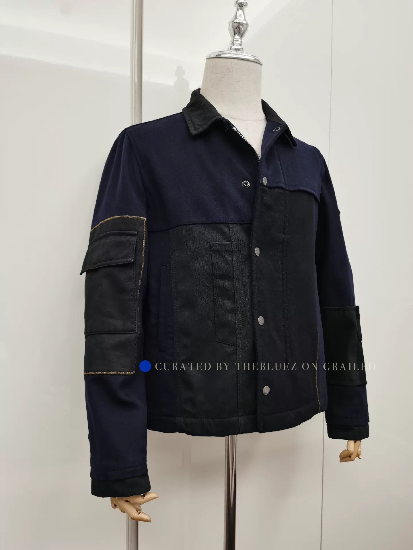 Valentino Mixed Fabric Paneled Jacket Size US M / EU 48-50 / 2 - 2 Thumbnail
