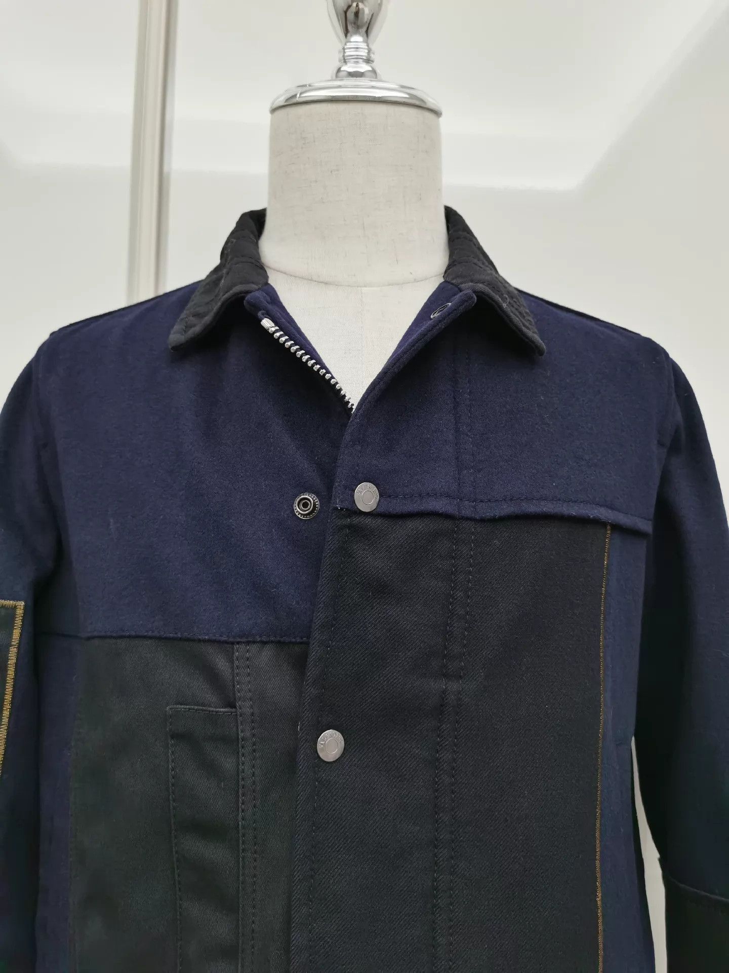 Valentino Mixed Fabric Paneled Jacket Size US M / EU 48-50 / 2 - 4 Thumbnail