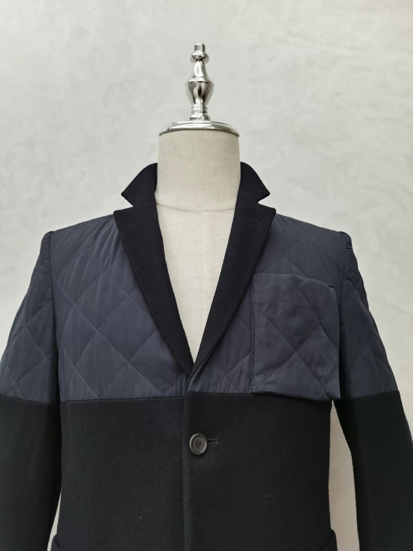 Melindagloss Color Blocked Wool Coat in Multi Size US S / EU 44-46 / 1 - 2 Thumbnail