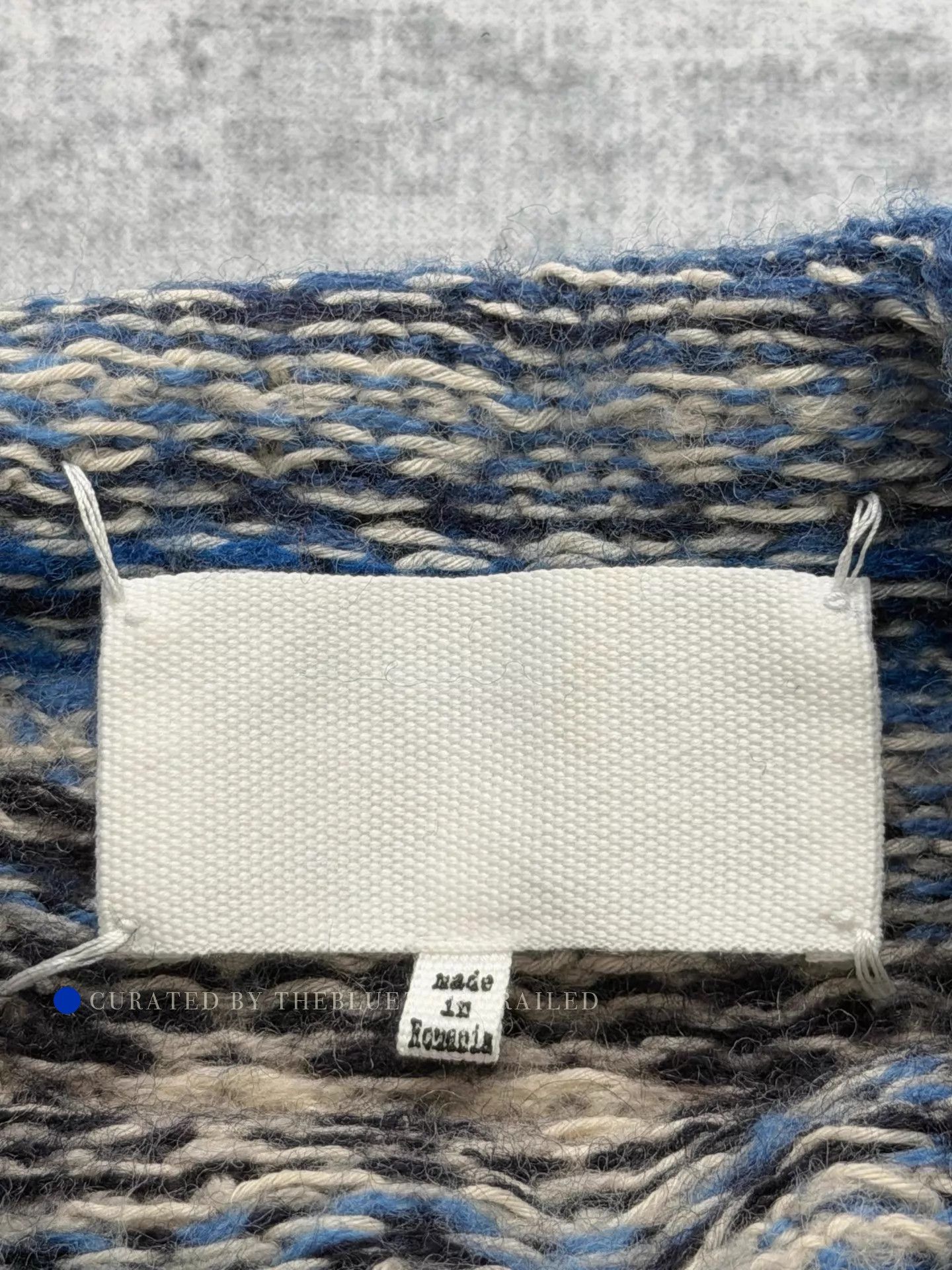 Maison Margiela Distressed Blue Fair Isle Knit Sweater Size US S / EU 44-46 / 1 - 6 Thumbnail
