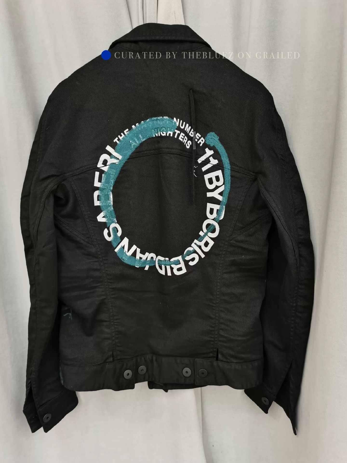 11 By Boris Bidjan Saberi Rare Black Splatter Denim Jacket Size US M / EU 48-50 / 2 - 4 Thumbnail