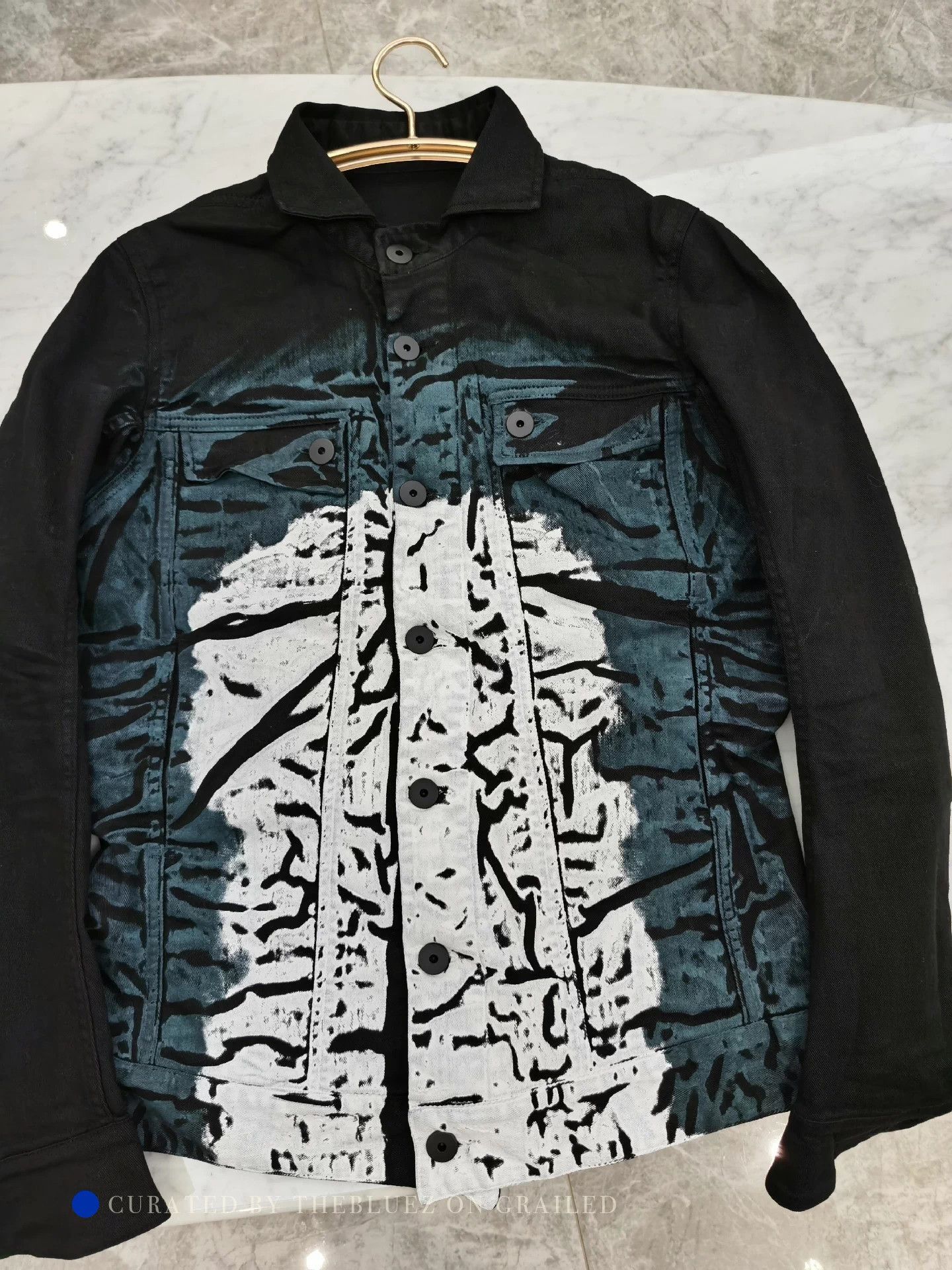 11 By Boris Bidjan Saberi Rare Black Splatter Denim Jacket Size US M / EU 48-50 / 2 - 7 Thumbnail