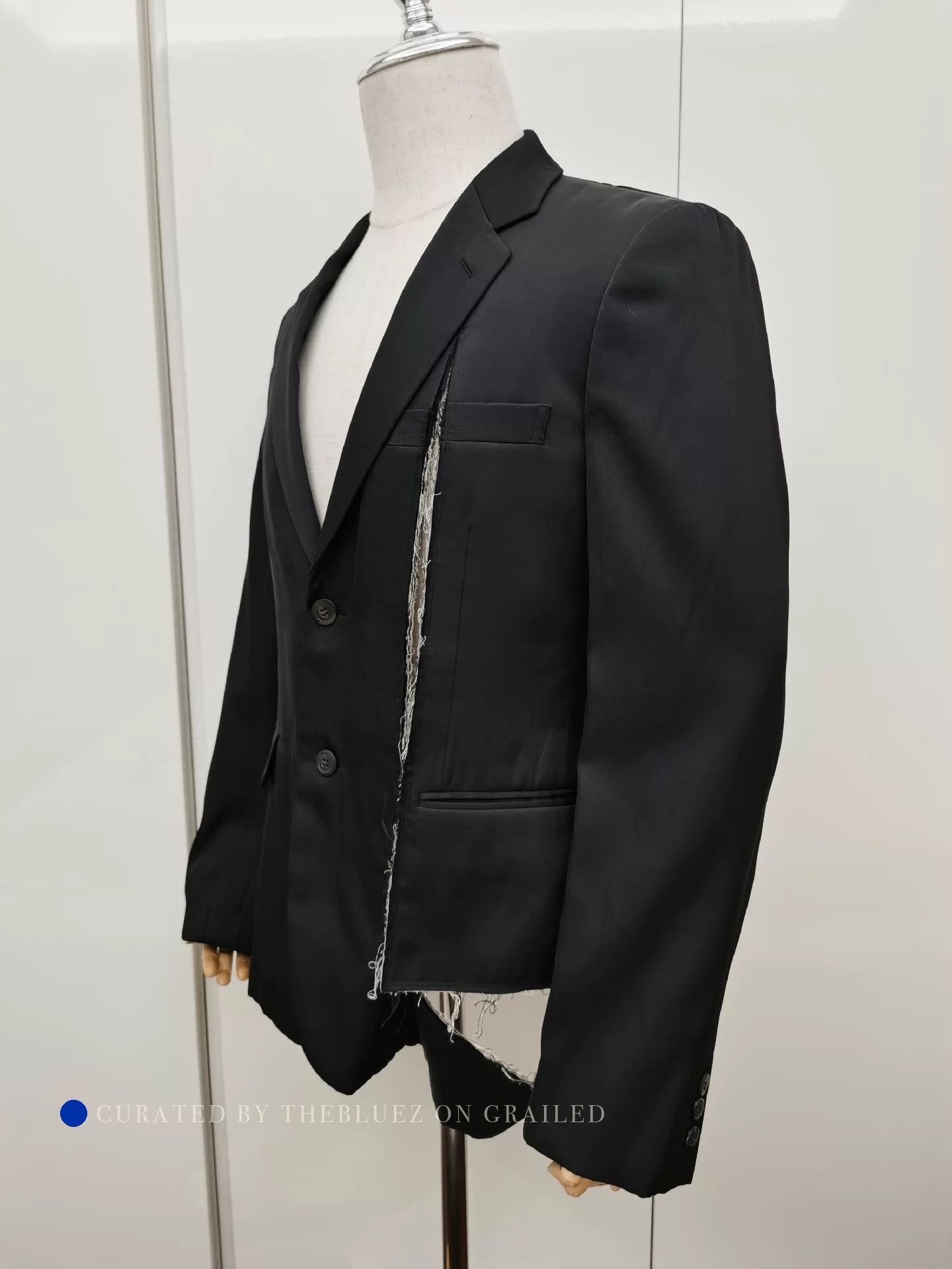 Comme des Garcons Distressed Black Blazer - Limited Edition Size US M / EU 48-50 / 2 - 3 Thumbnail