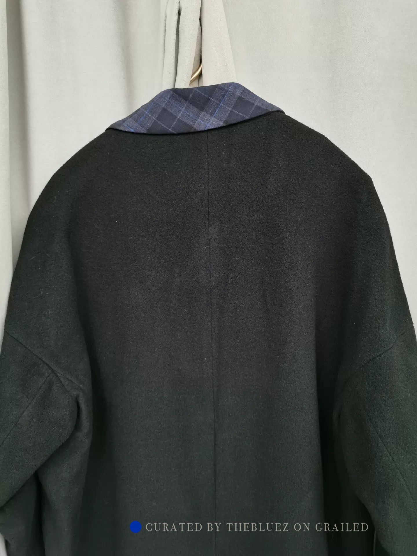 FFIXXED STUDIOS Unisex Wool Drop Shoulder Coat in Black Size US XS / EU 42 / 0 - 7 Thumbnail