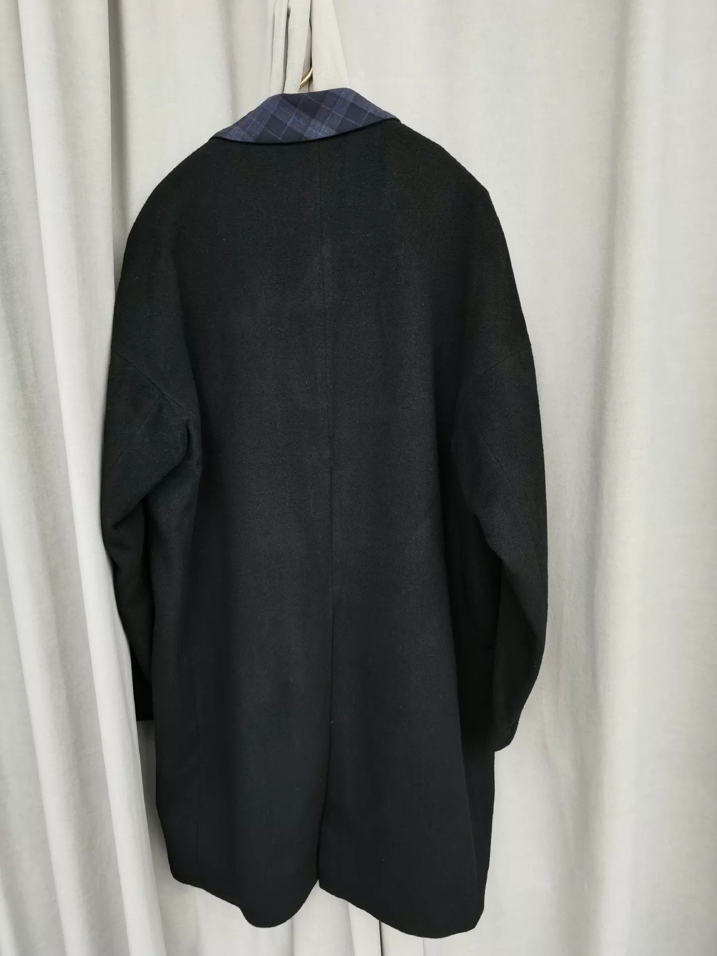 FFIXXED STUDIOS Unisex Wool Drop Shoulder Coat in Black Size US XS / EU 42 / 0 - 6 Thumbnail