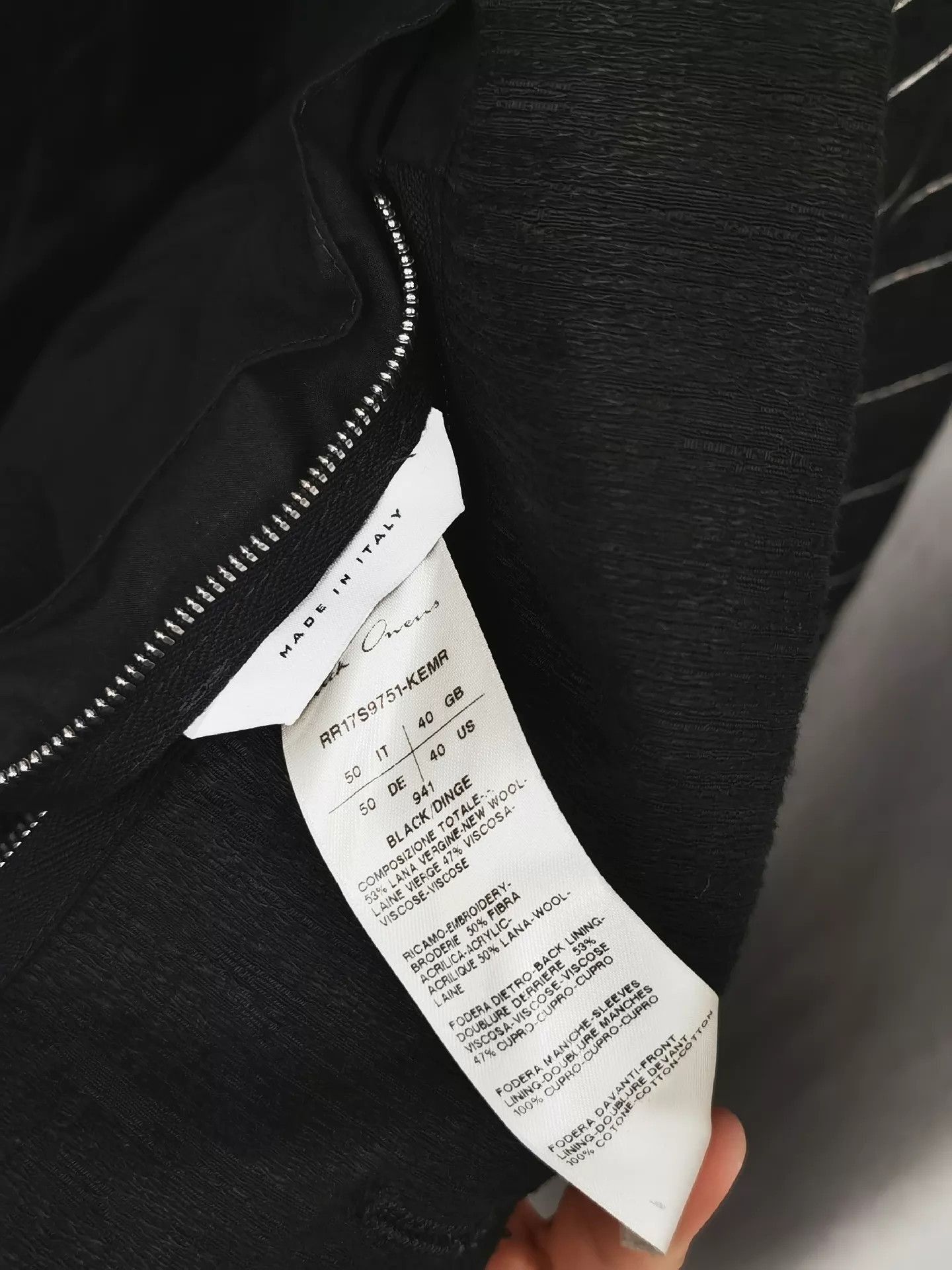 Rick Owens Ray Blazer in Sleek Black Size US M / EU 48-50 / 2 - 9 Thumbnail