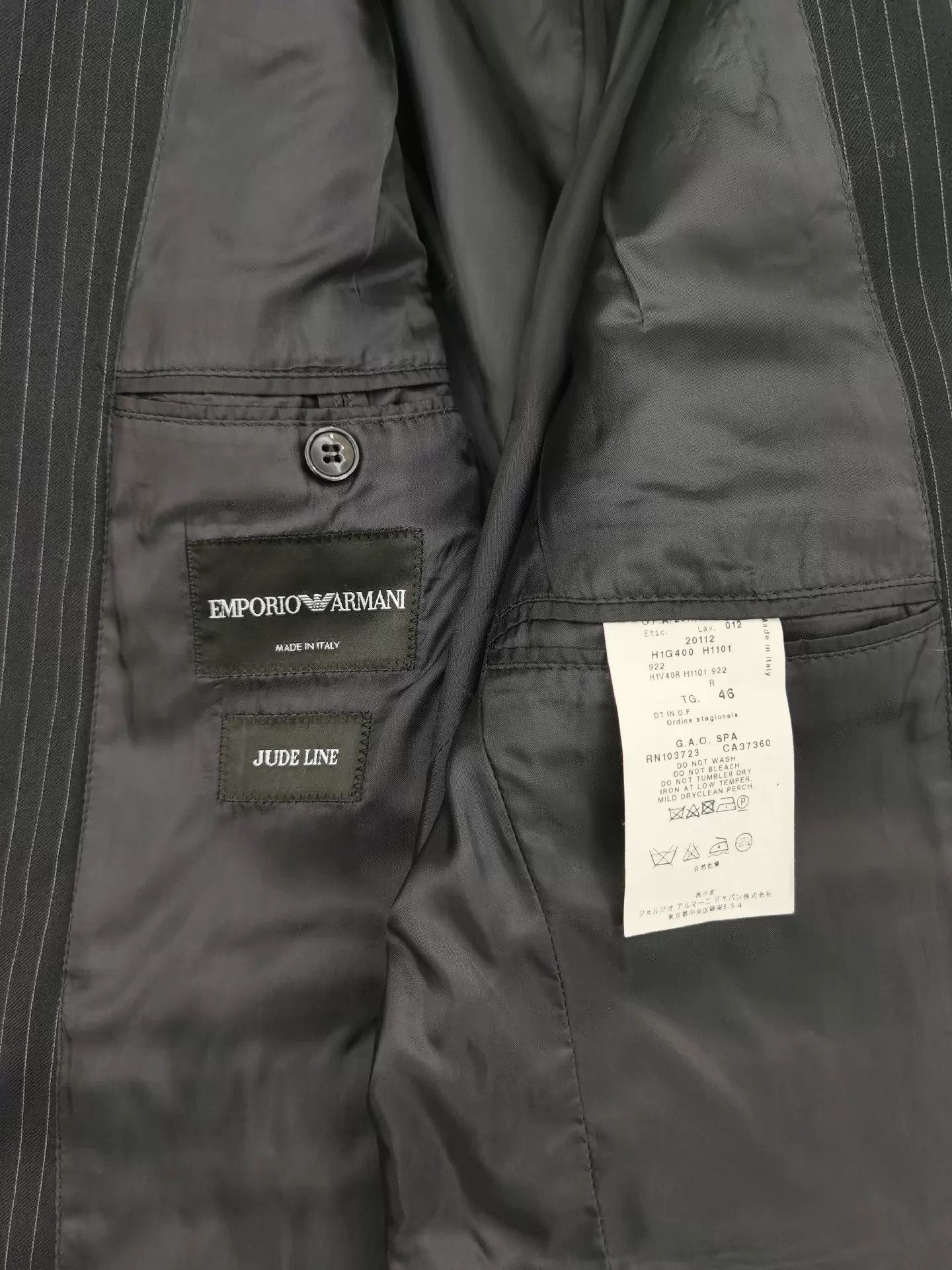 Armani Elegant Black Waist-Cinched Blazer Size US M / EU 48-50 / 2 - 9 Thumbnail