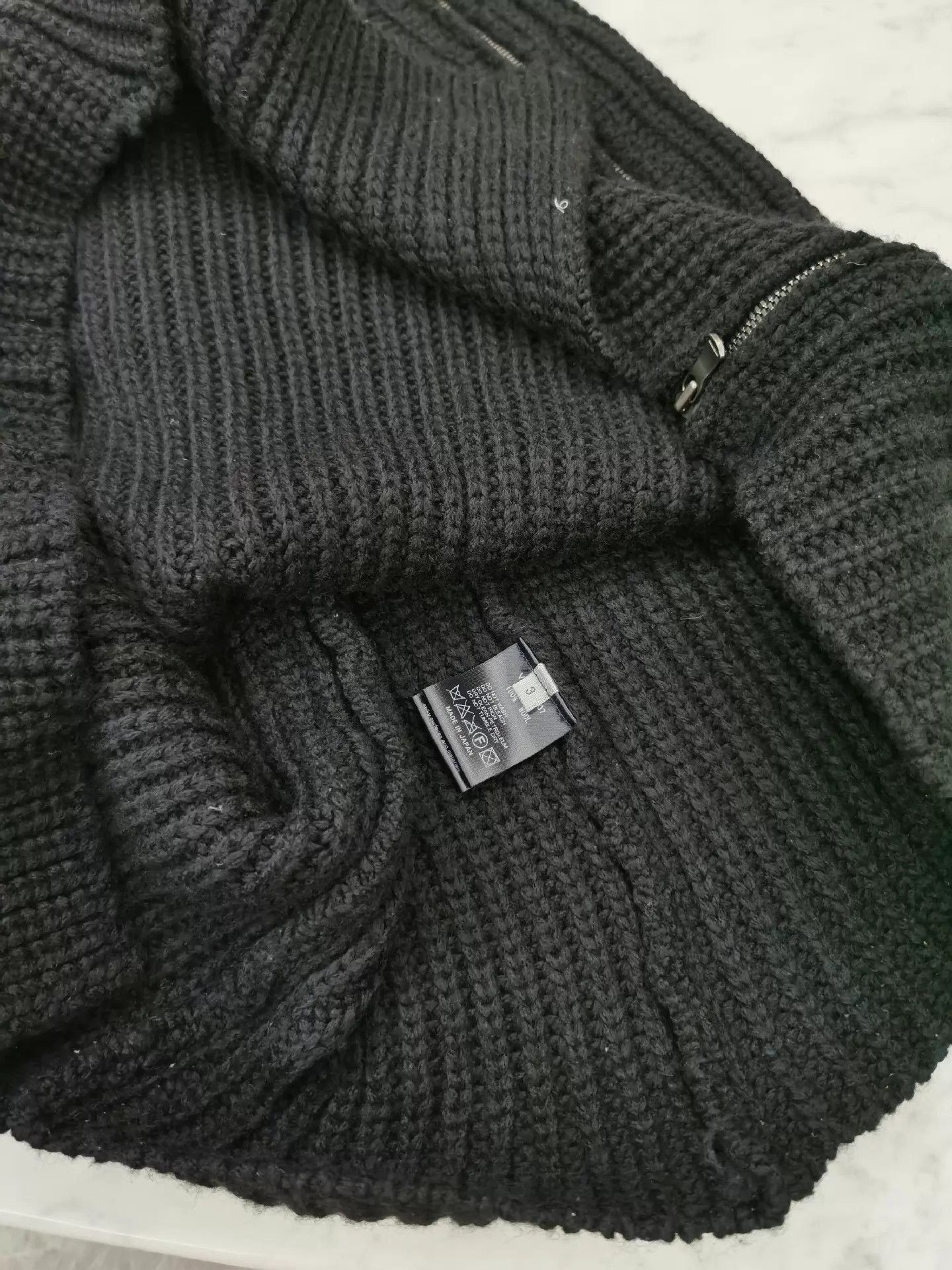 The Viridi-anne Unique Irregular Black Wool Sweater Size US L / EU 52-54 / 3 - 8 Thumbnail