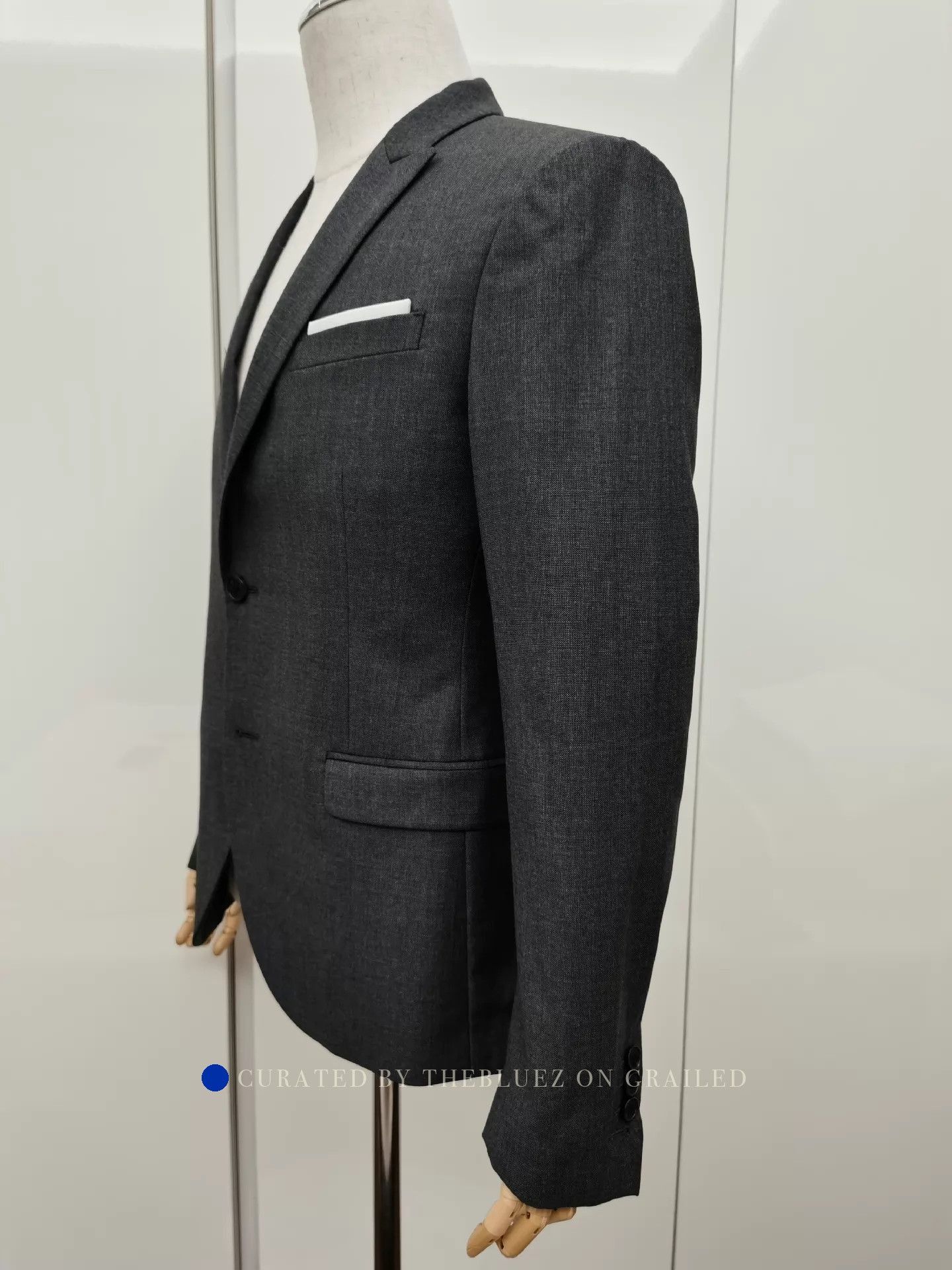 Neil Barrett Black Wool Runway Suit in Excellent Condition Size US M / EU 48-50 / 2 - 4 Thumbnail