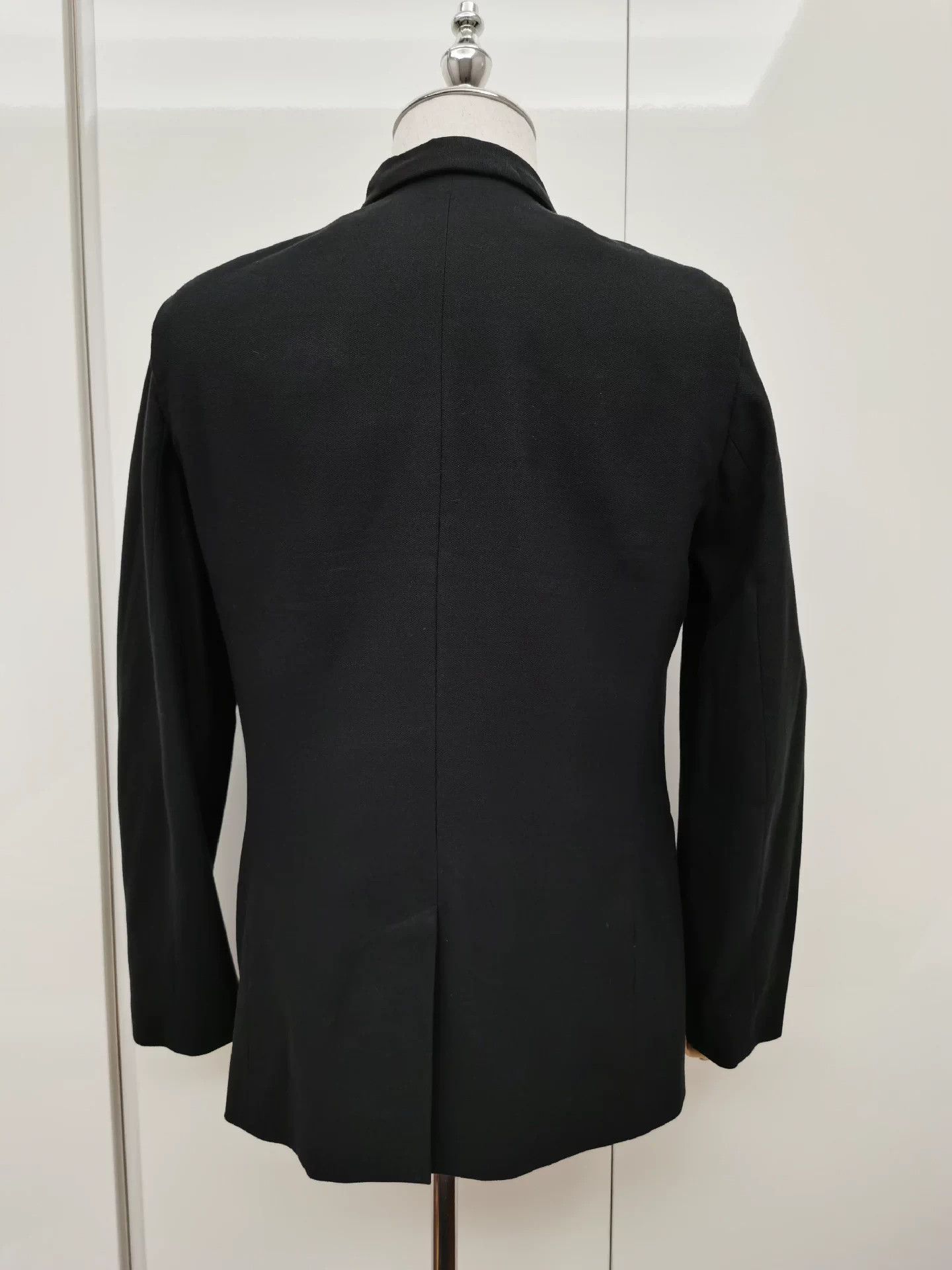 Ann Demeulemeester Elegant Black Notch Lapel Blazer Size US M / EU 48-50 / 2 - 4 Thumbnail