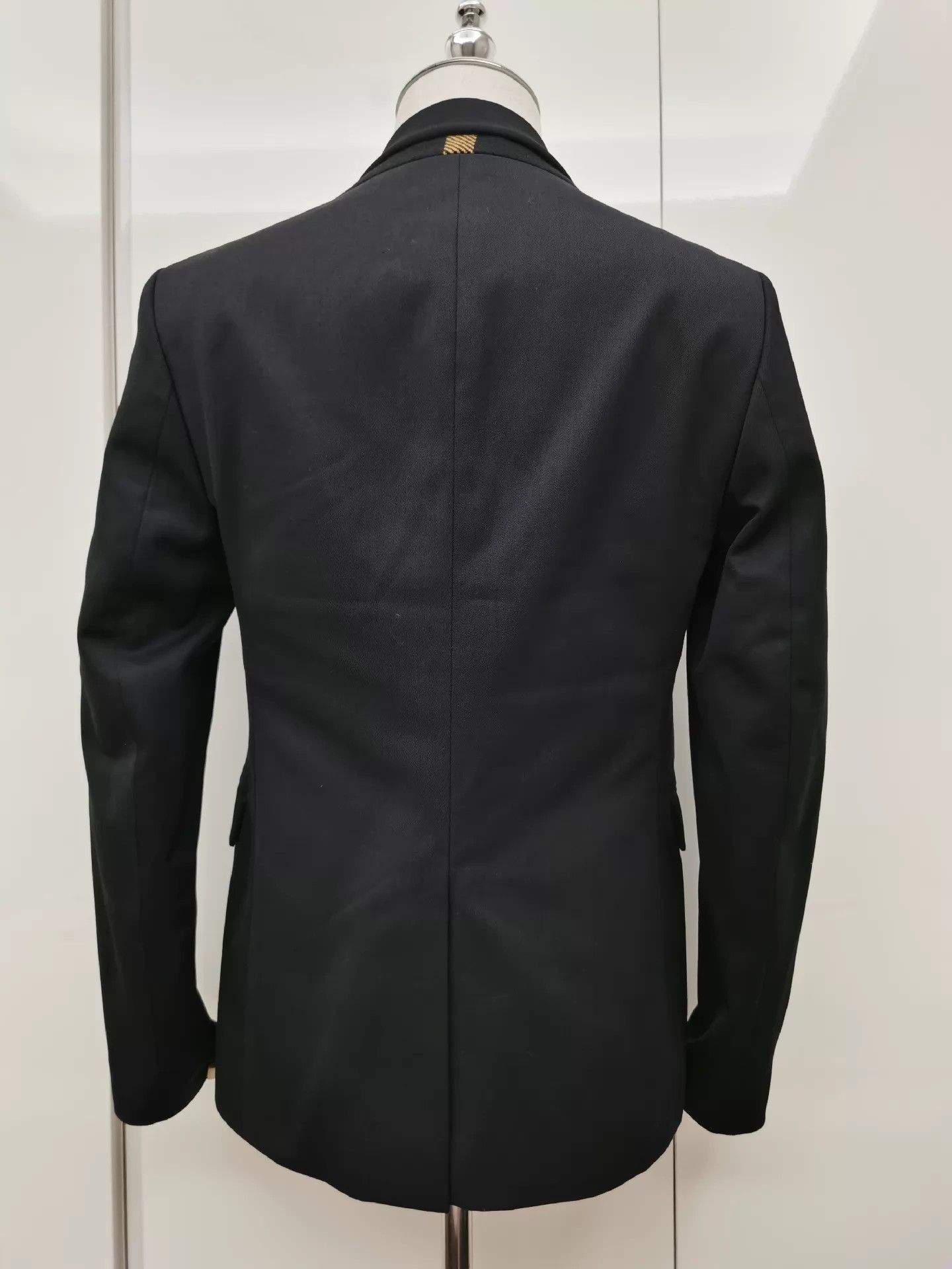 Alexander McQueen Black Paneled Collar Blazer Size US M / EU 48-50 / 2 - 4 Thumbnail