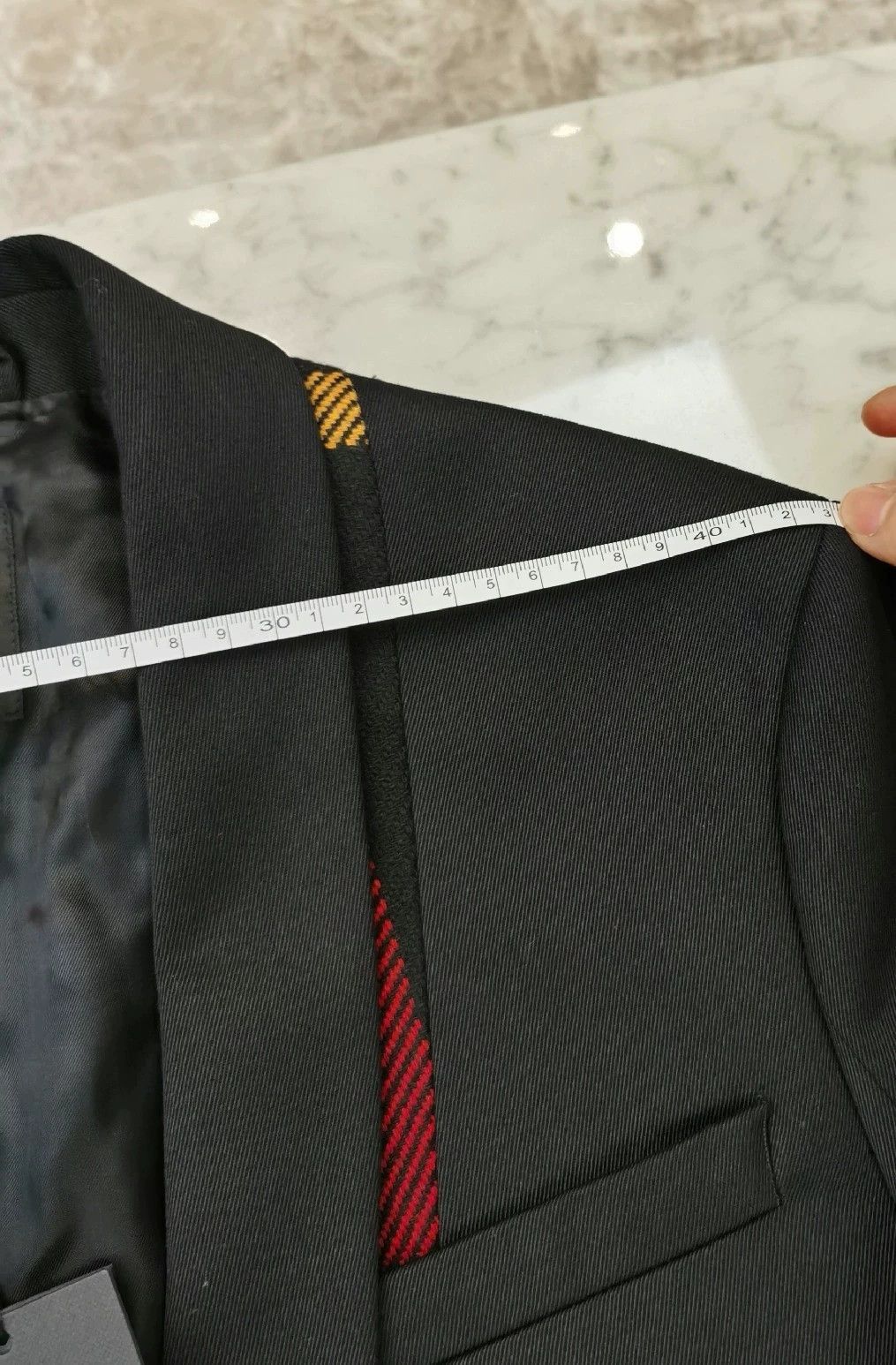 Alexander McQueen Black Paneled Collar Blazer Size US M / EU 48-50 / 2 - 9 Thumbnail