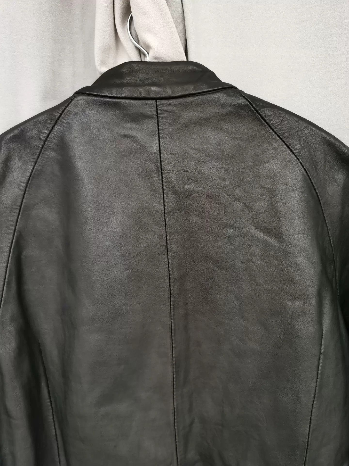 The Viridi-anne Black Leather Jacket with Zipper Cuffs Size US XL / EU 56 / 4 - 7 Thumbnail