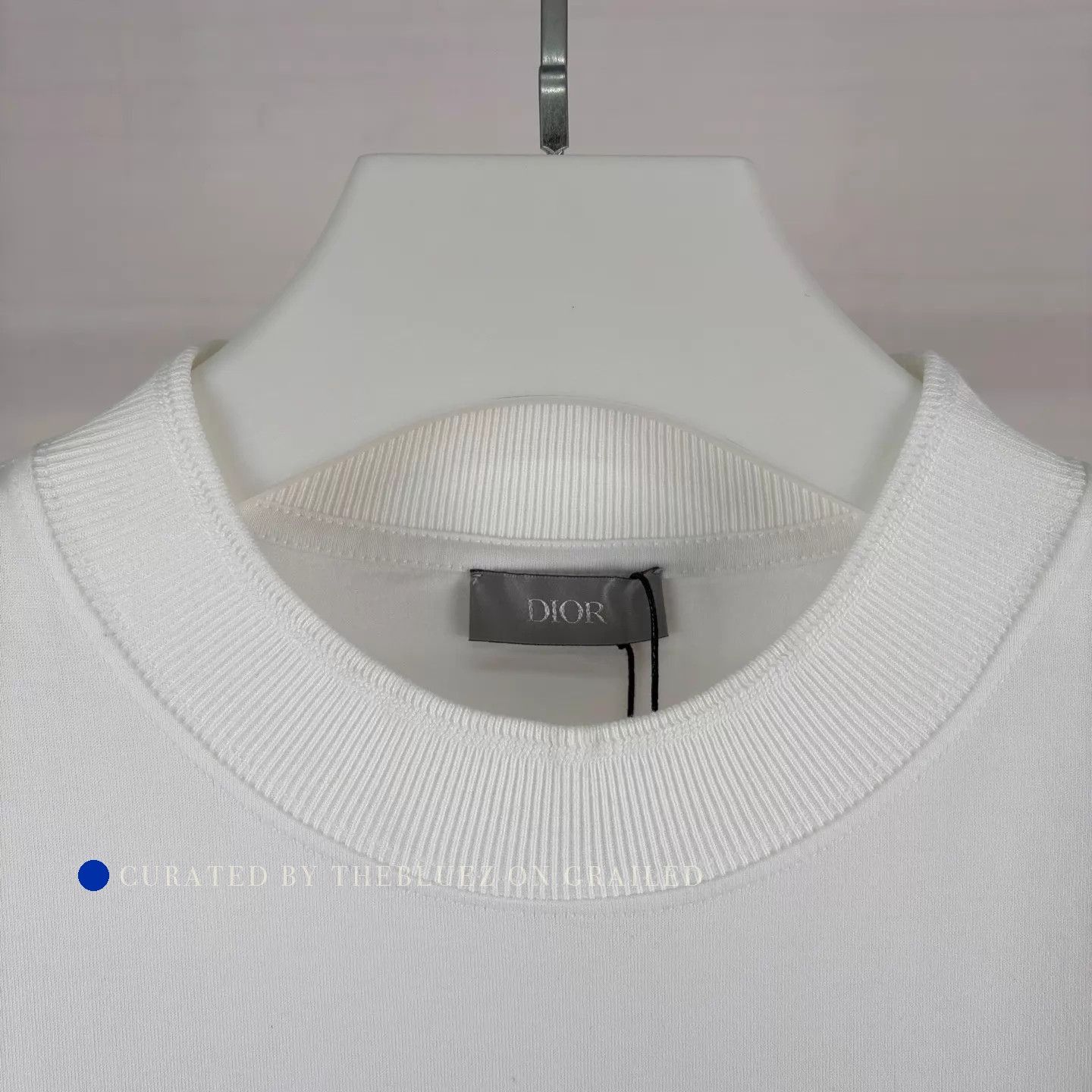 Dior White Cotton Short Sleeve T-Shirt with Embroidery Size US L / EU 52-54 / 3 - 3 Thumbnail