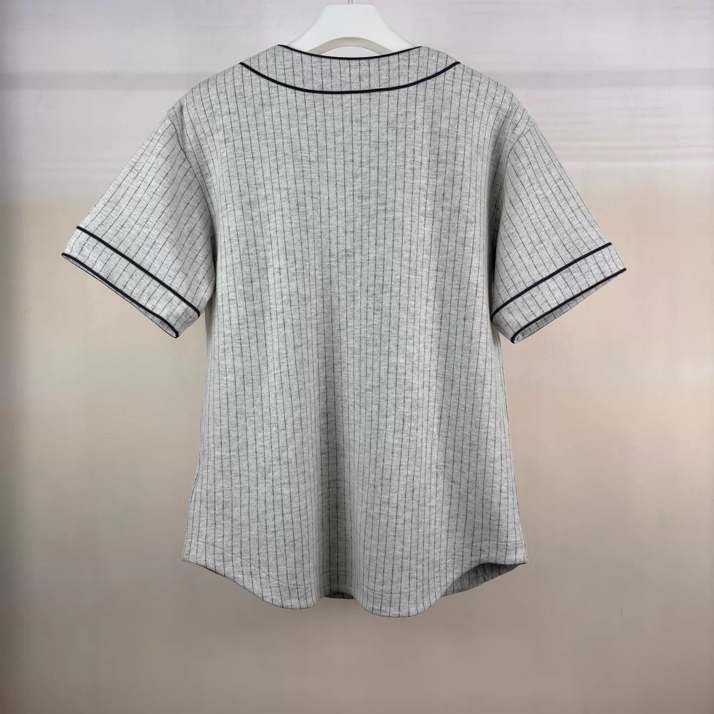 Dior Gray Wool-Cotton Baseball Jacket Size US L / EU 52-54 / 3 - 2 Thumbnail