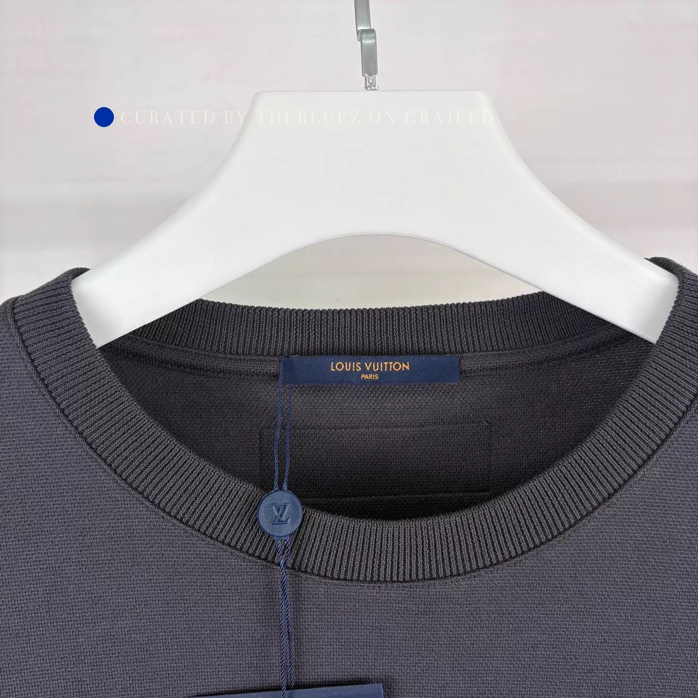 Louis Vuitton Black Cutout Embroidered Tee in XXL Size US XXL / EU 58 / 5 - 3 Thumbnail