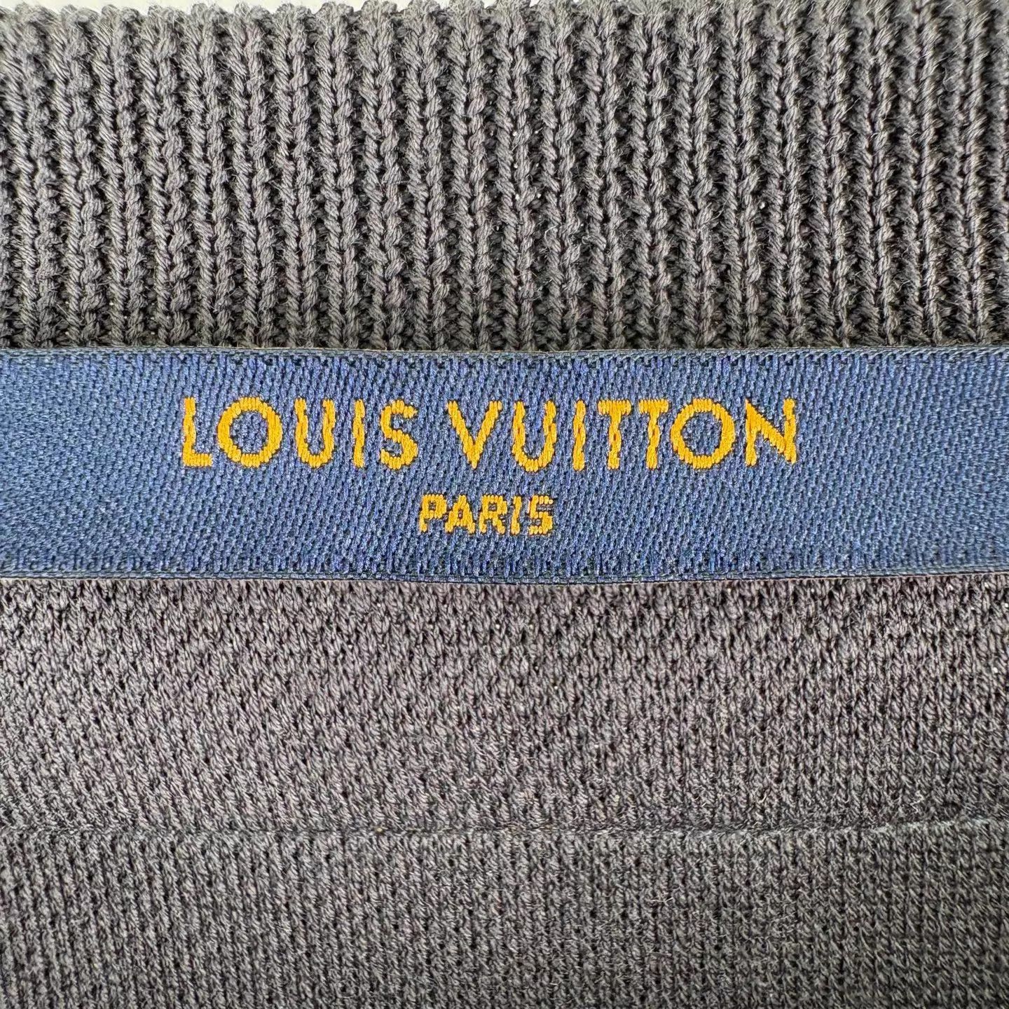 Louis Vuitton Black Cutout Embroidered Tee in XXL Size US XXL / EU 58 / 5 - 6 Thumbnail