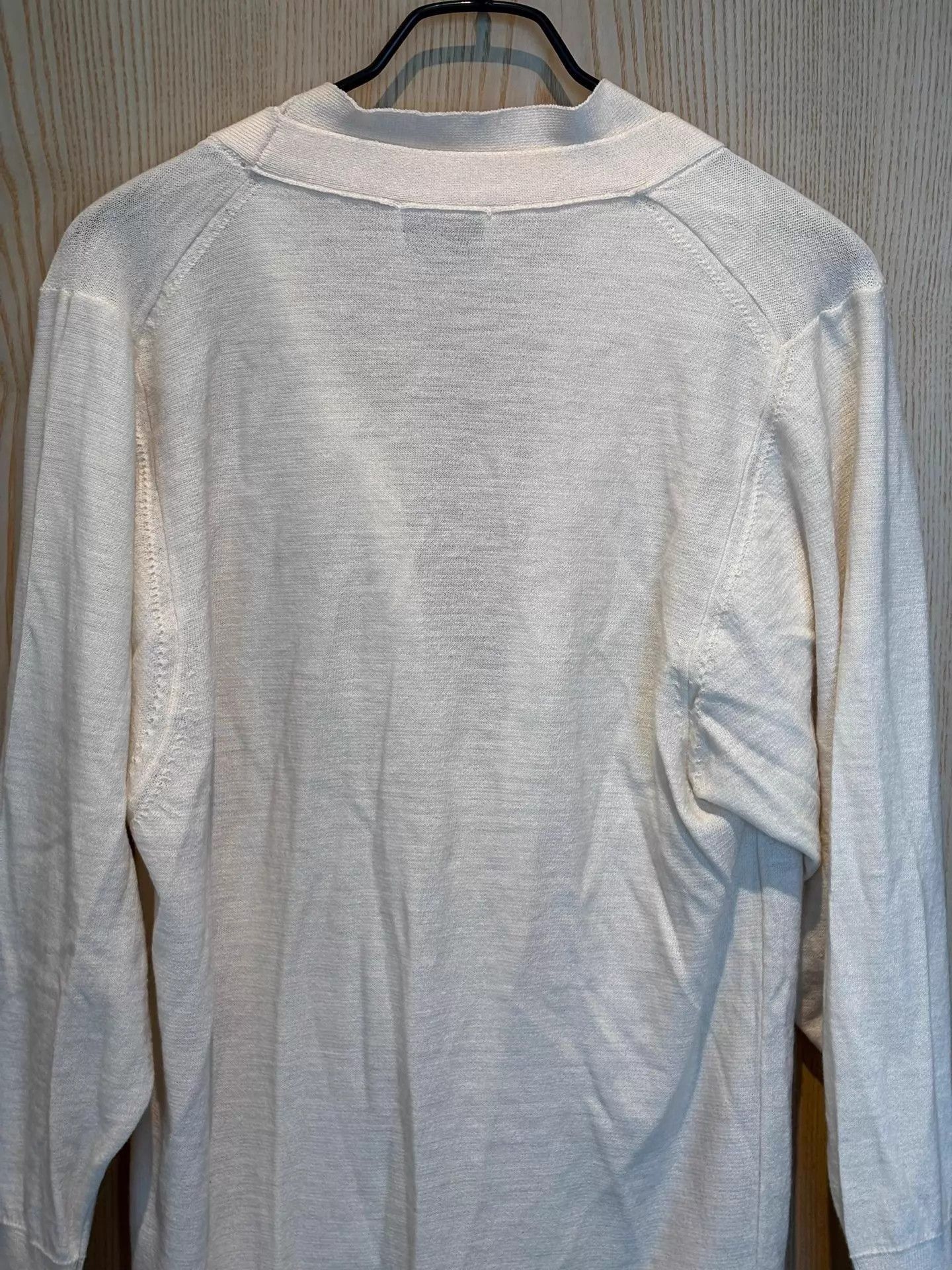 Lemaire Elegant Ivory Merino Wool Cardigan Size US S / EU 44-46 / 1 - 7 Thumbnail