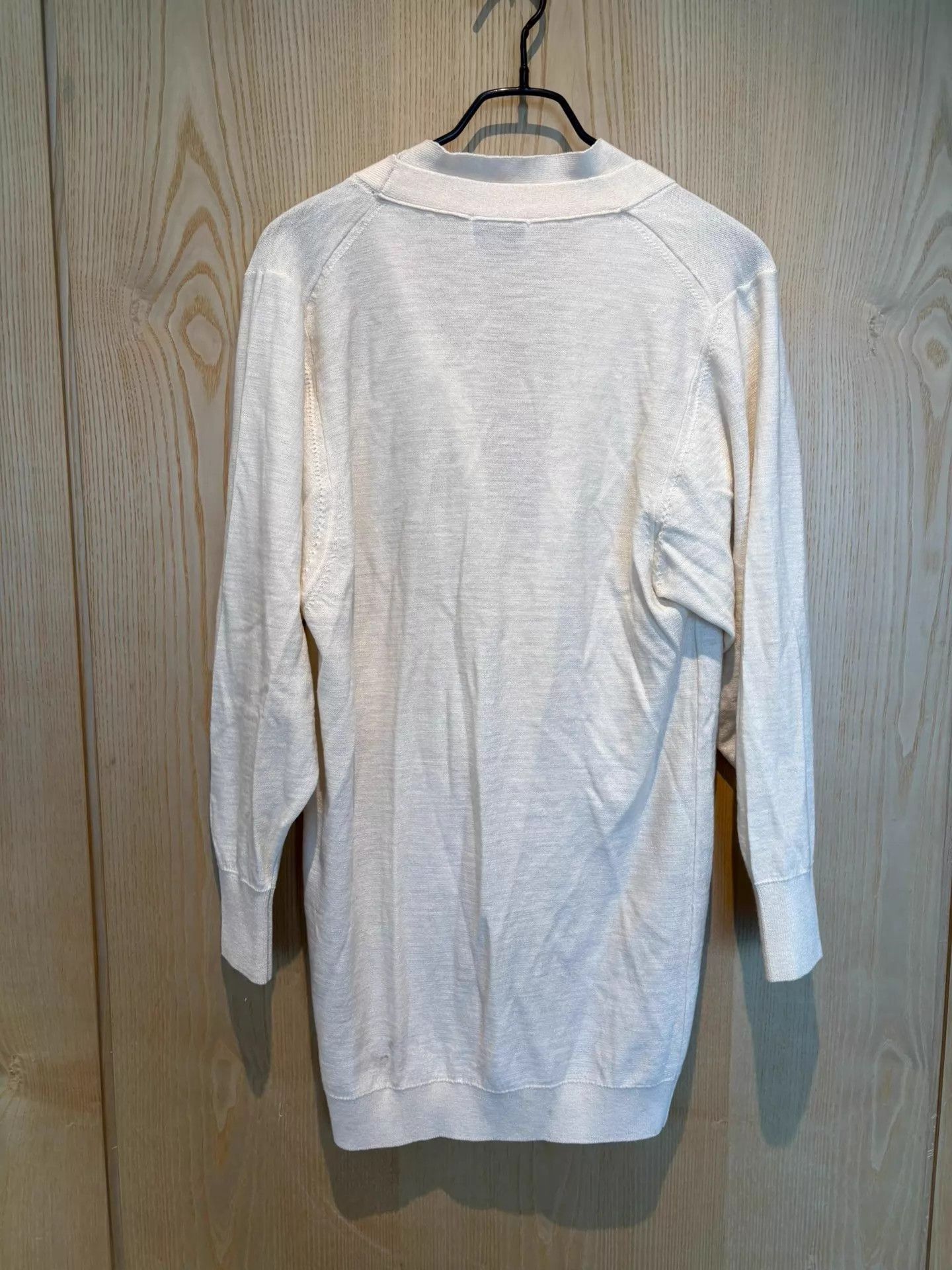 Lemaire Elegant Ivory Merino Wool Cardigan Size US S / EU 44-46 / 1 - 6 Thumbnail
