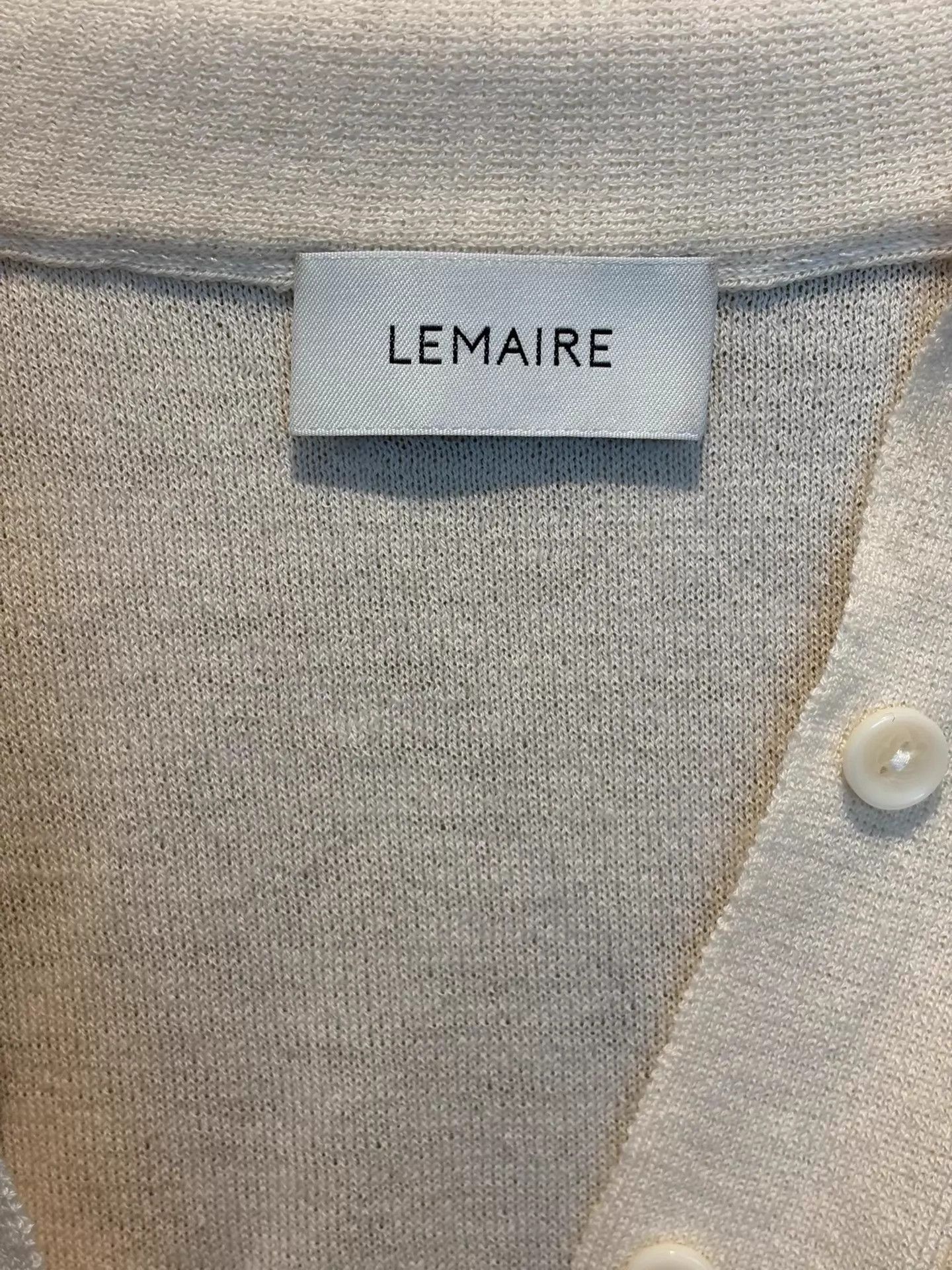 Lemaire Elegant Ivory Merino Wool Cardigan Size US S / EU 44-46 / 1 - 3 Thumbnail