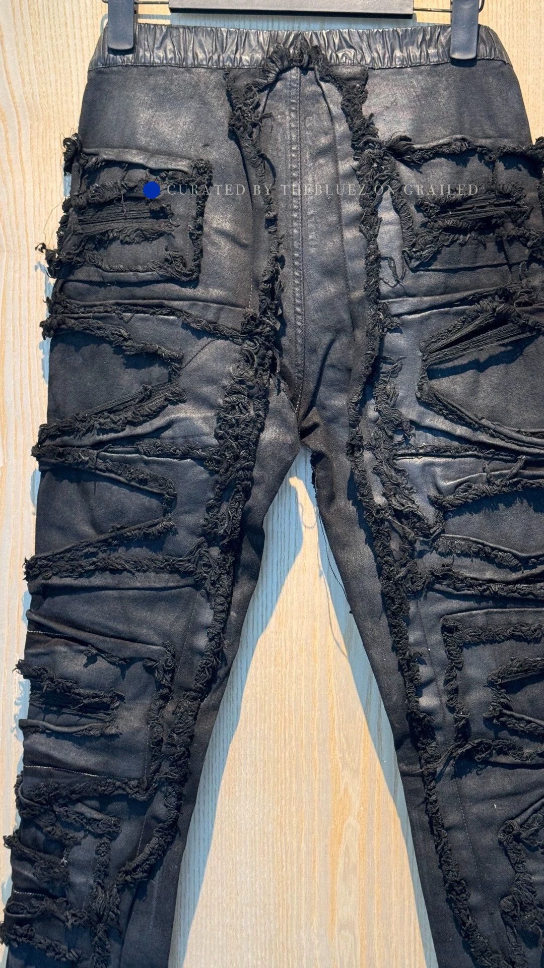 Rick Owens Stretchy Slim Fit Black Pants Size US 32 / EU 48 - 4 Thumbnail