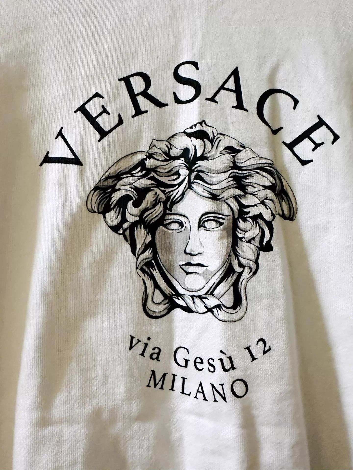 Versace Medusa Logo Runway Sweatshirt in White Size US M / EU 48-50 / 2 - 3 Thumbnail