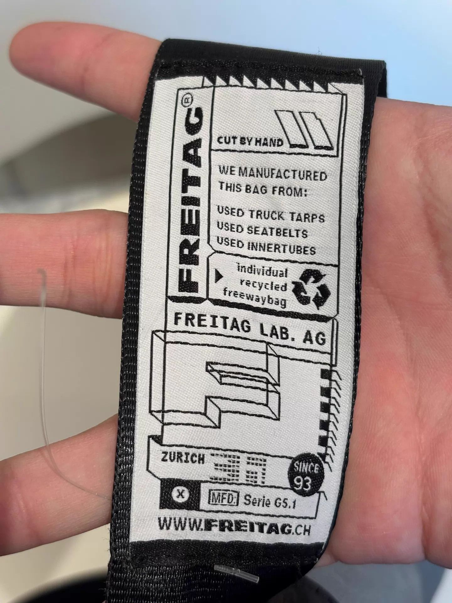 Freitag Recycled Tarp Light Gray Messenger Bag Size ONE SIZE - 8 Thumbnail