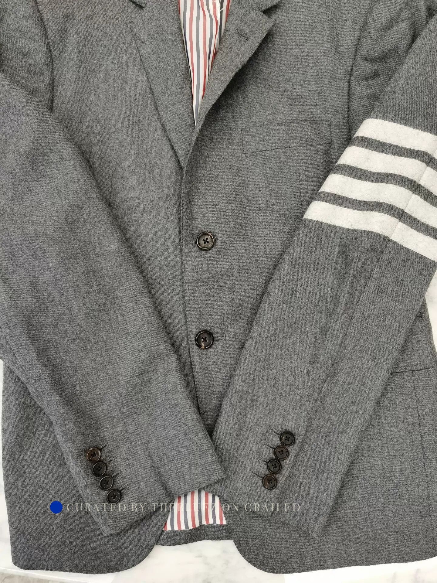 Thom Browne Elegant Gray Wool Blazer Size US S / EU 44-46 / 1 - 6 Thumbnail