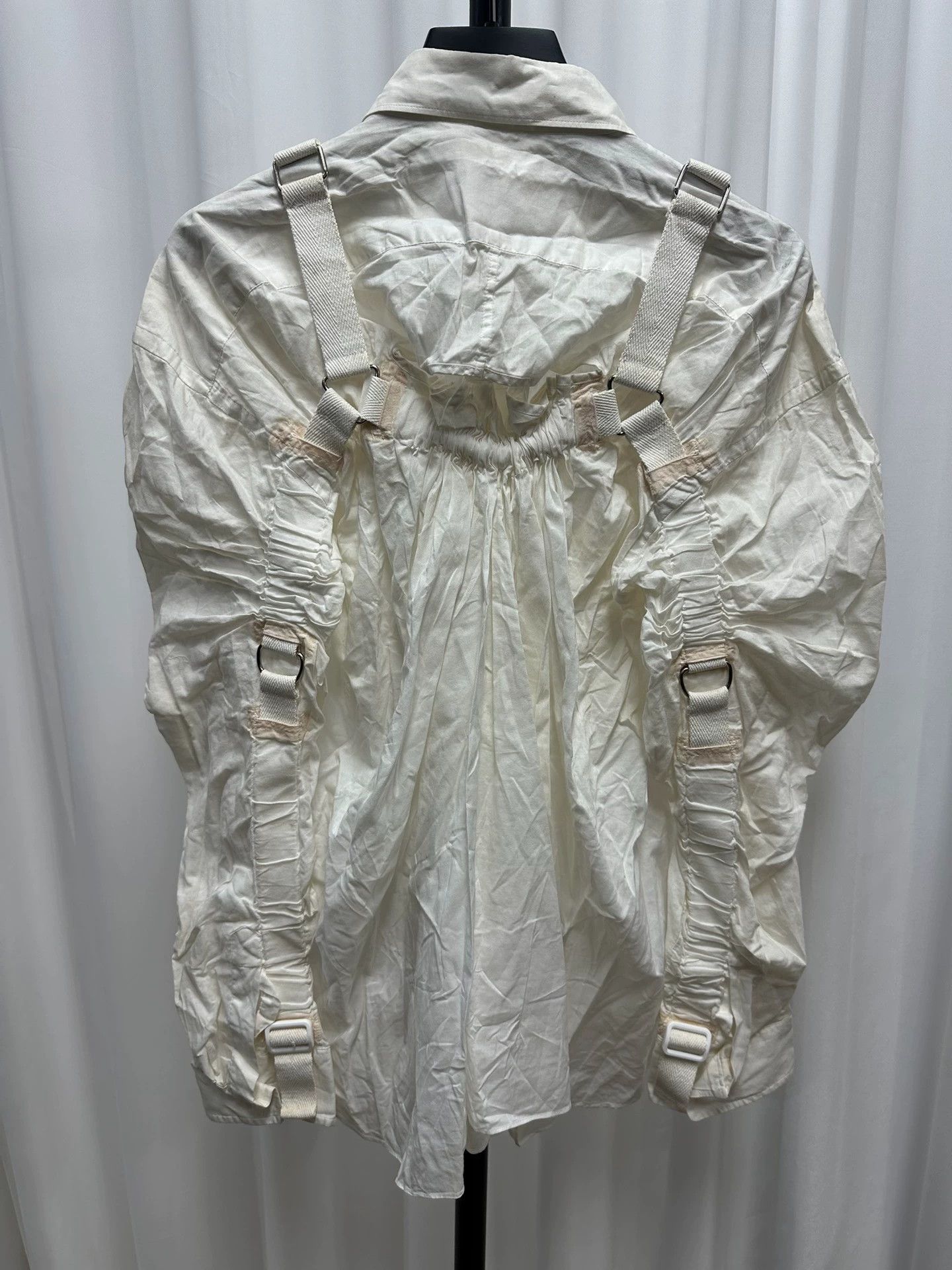 Junya Watanabe Unique Parachute Shirt in White Size US S / EU 44-46 / 1 - 5 Thumbnail