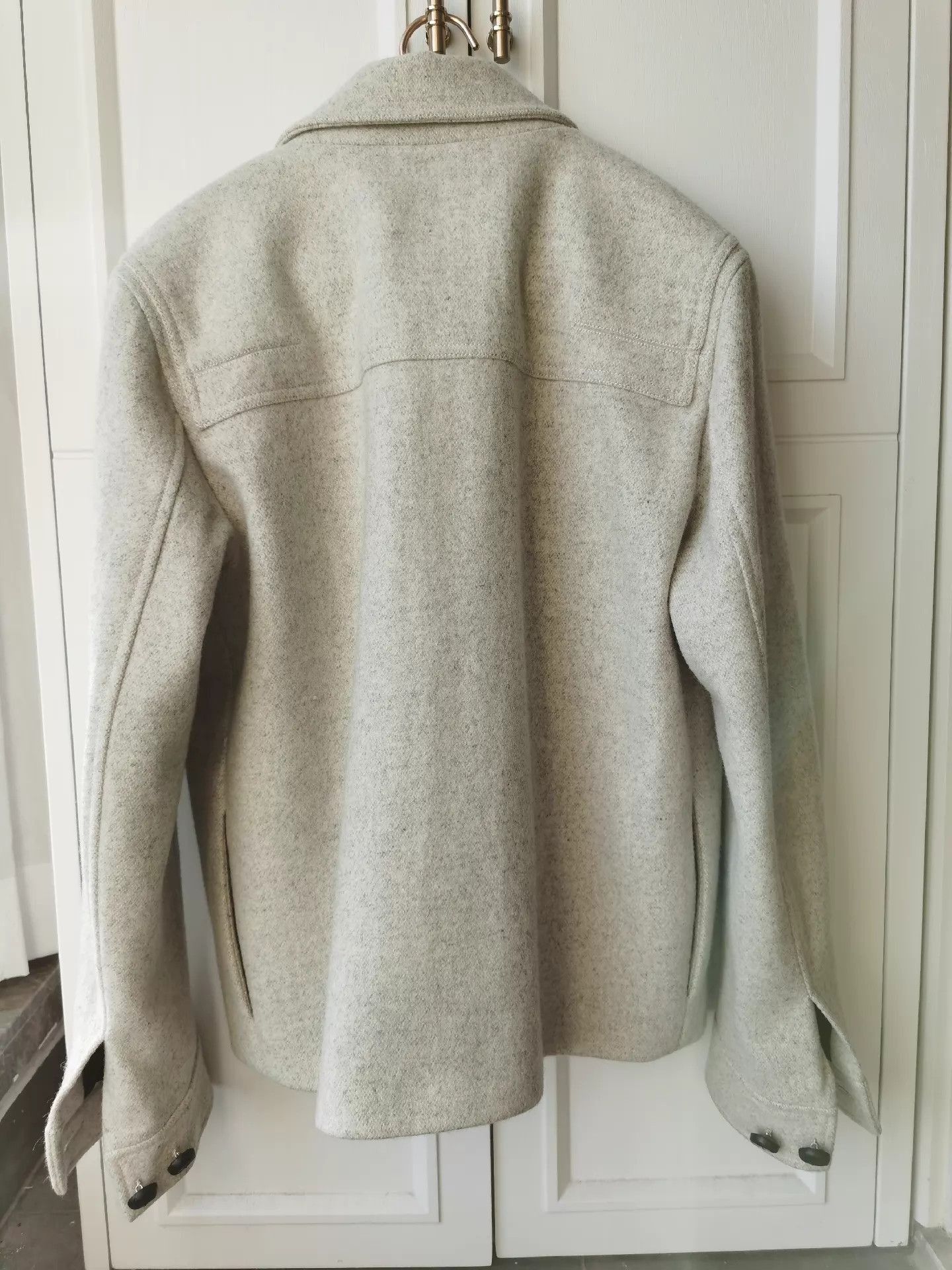 Dior Elegant White Wool Short Coat with Sheepskin Collar Size US M / EU 48-50 / 2 - 8 Thumbnail