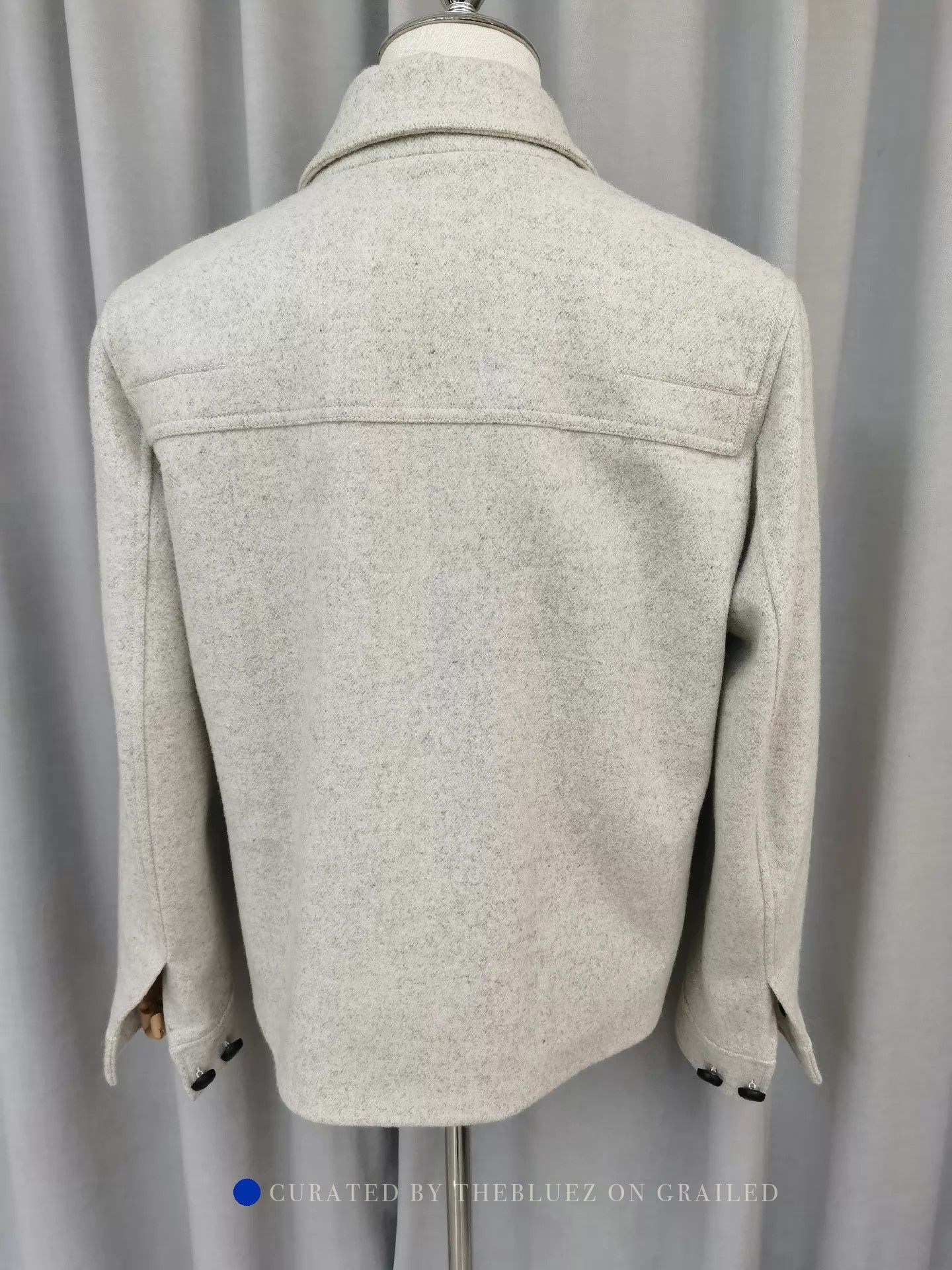 Dior Elegant White Wool Short Coat with Sheepskin Collar Size US M / EU 48-50 / 2 - 2 Thumbnail