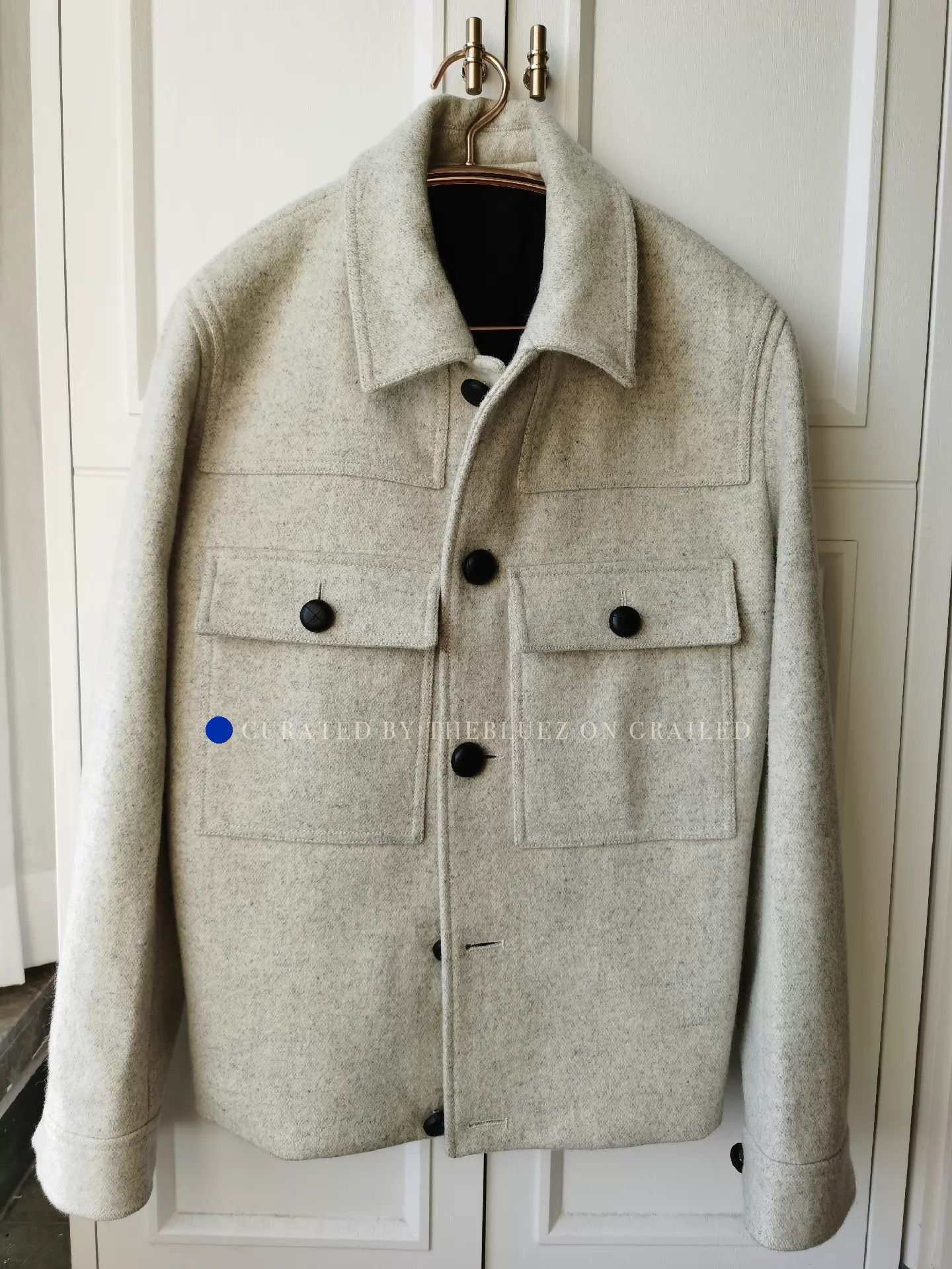 Dior Elegant White Wool Short Coat with Sheepskin Collar Size US M / EU 48-50 / 2 - 4 Thumbnail