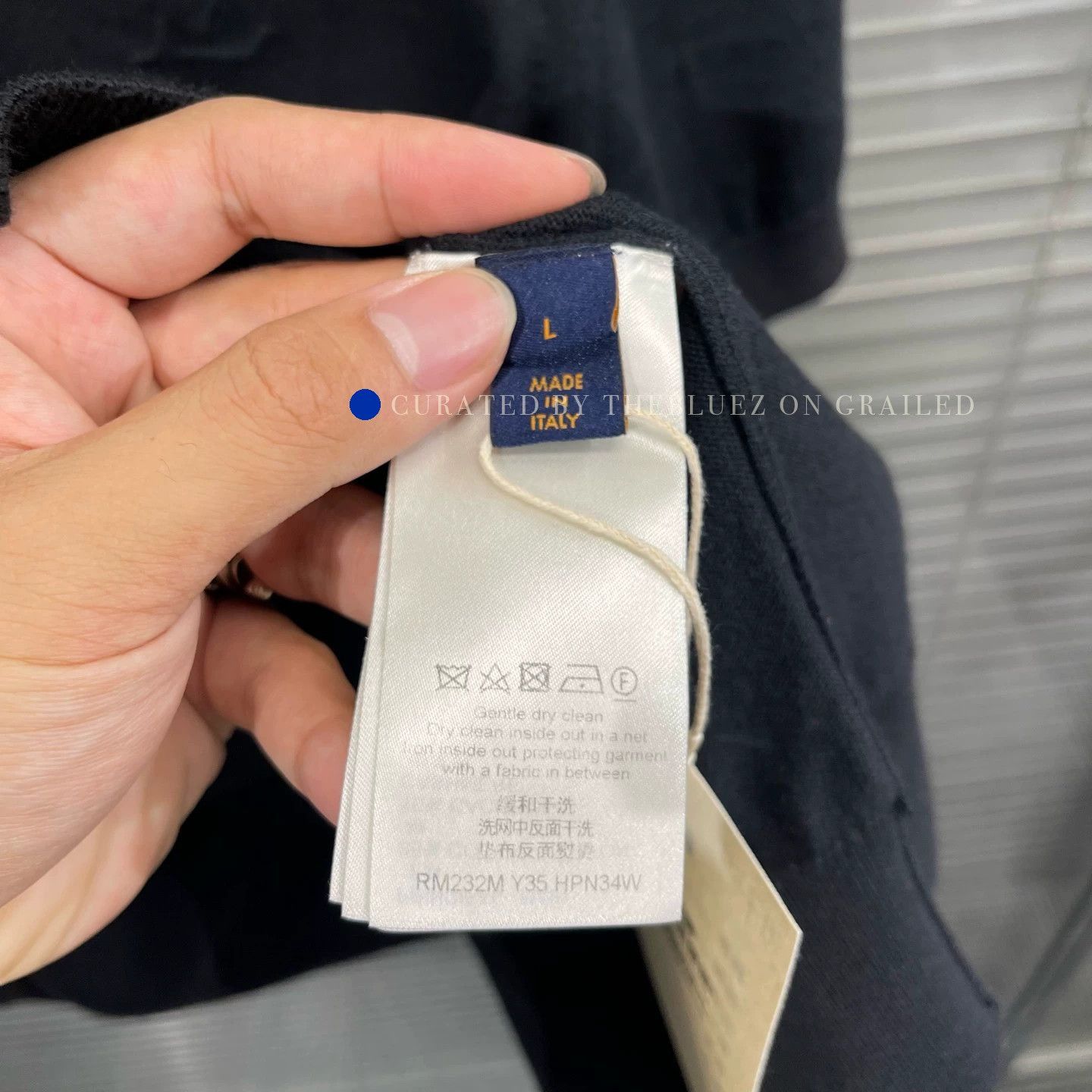 Louis Vuitton Monogram Embroidered Cashmere Polo Tee Size US L / EU 52-54 / 3 - 5 Thumbnail
