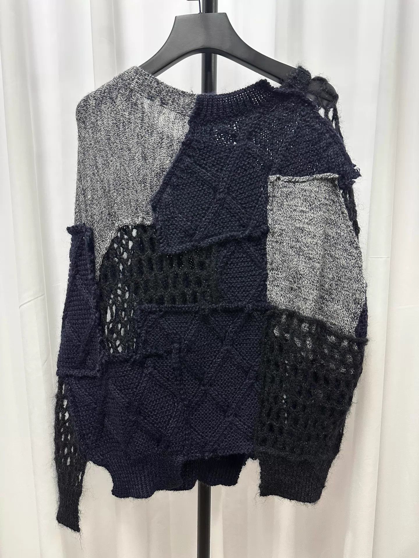 Junya Watanabe Deconstructed Black Knit Sweater Size US M / EU 48-50 / 2 - 4 Thumbnail