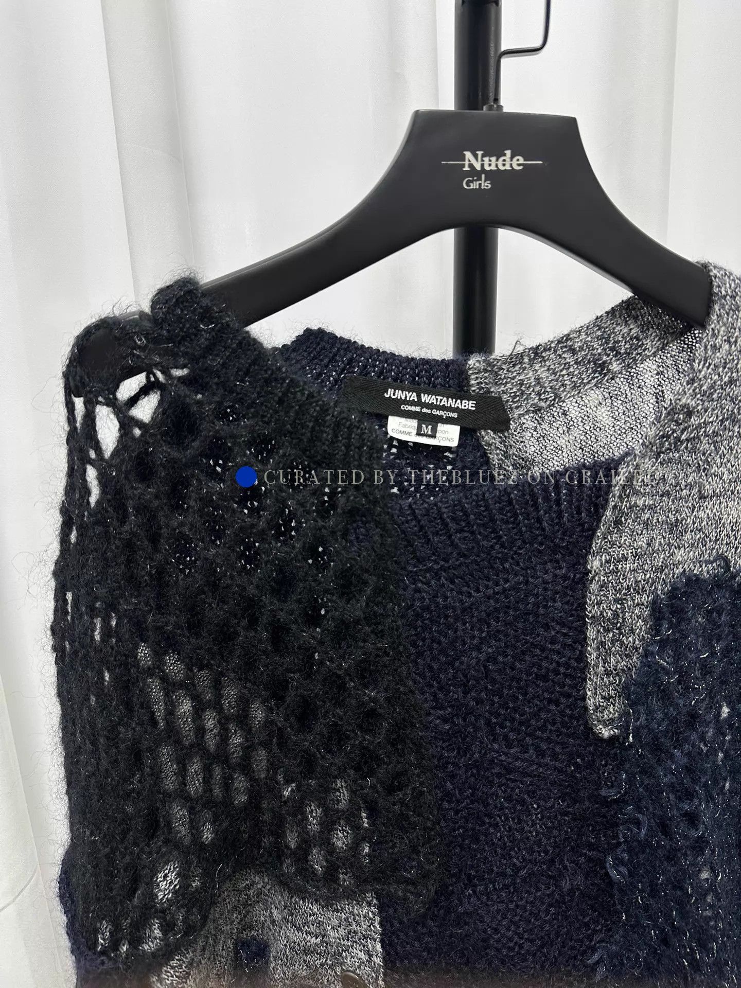 Junya Watanabe Deconstructed Black Knit Sweater Size US M / EU 48-50 / 2 - 2 Thumbnail