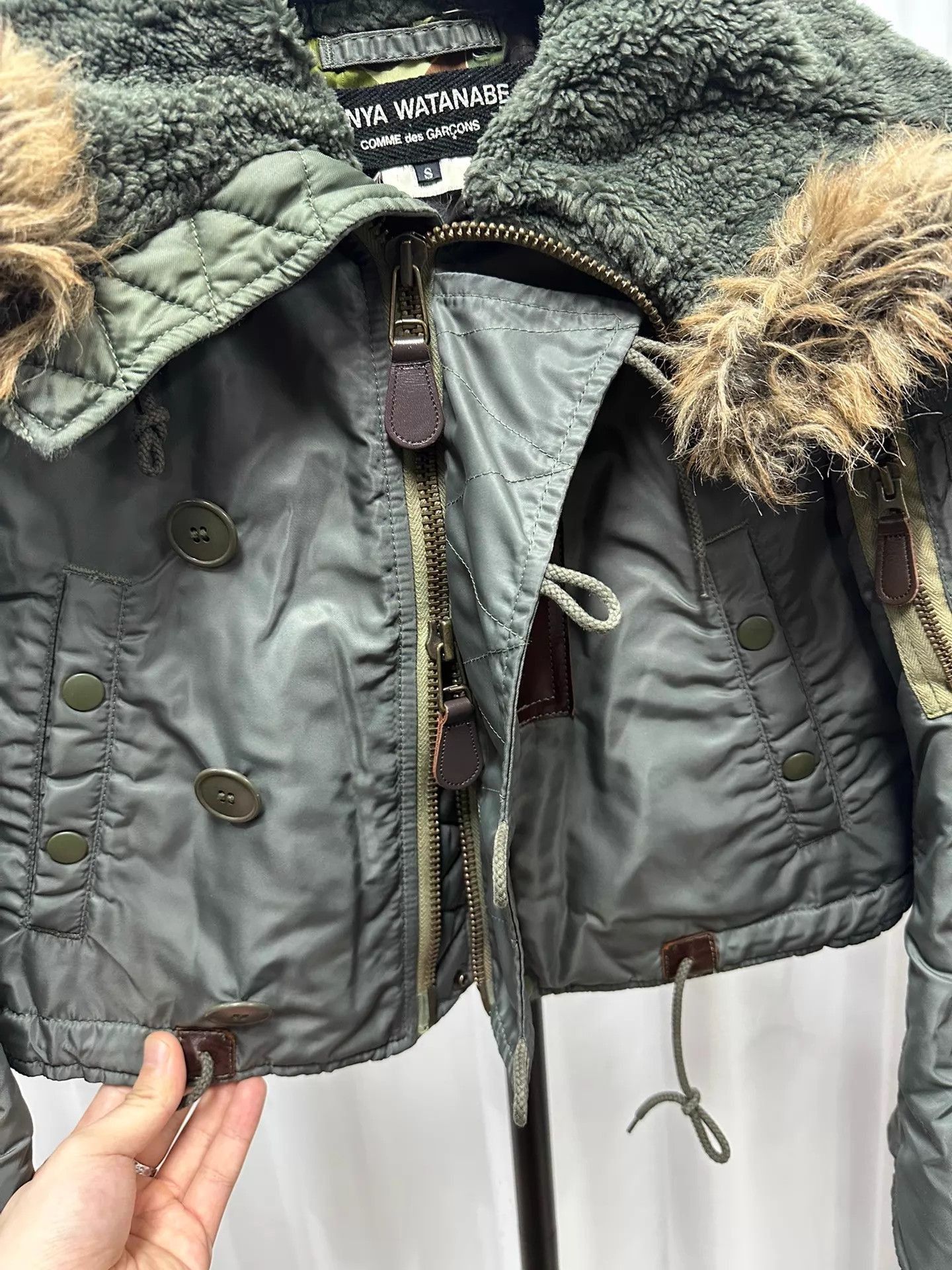 Junya Watanabe Runway-Inspired Green Short Jacket Size US S / EU 44-46 / 1 - 4 Thumbnail