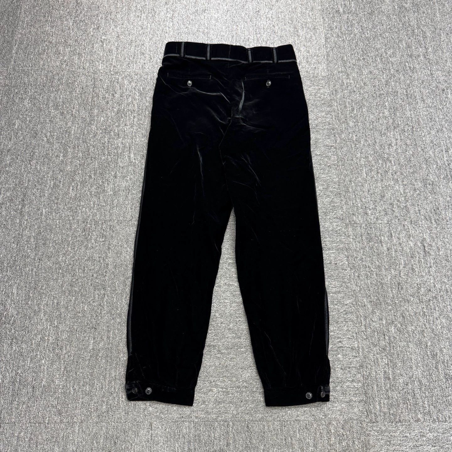 Giorgio Armani Luxe Black Velvet Trousers Size US 32 / EU 48 - 5 Thumbnail