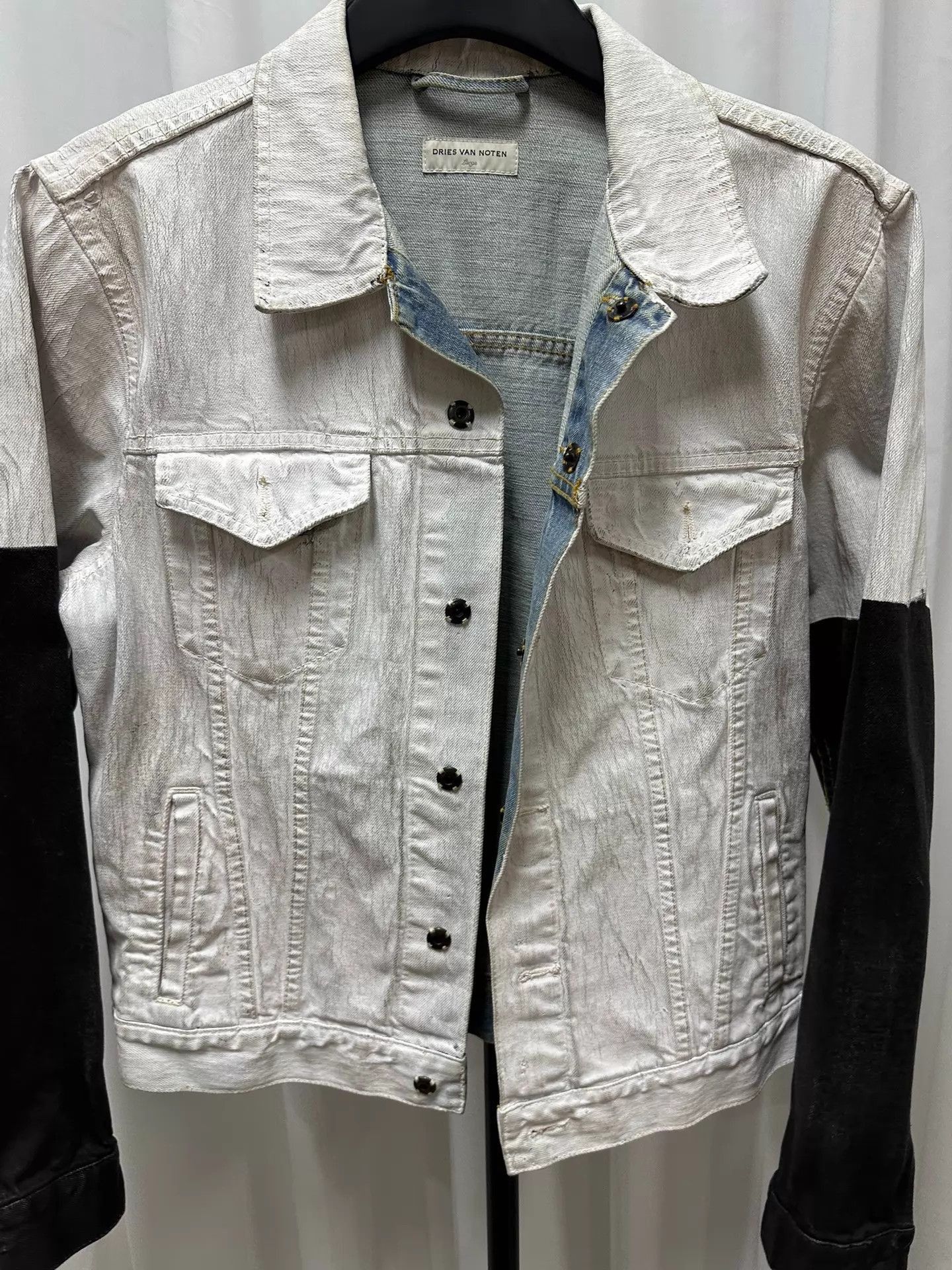 Dries Van Noten Multi Waxed Denim Jacket in Size L Size US L / EU 52-54 / 3 - 7 Thumbnail