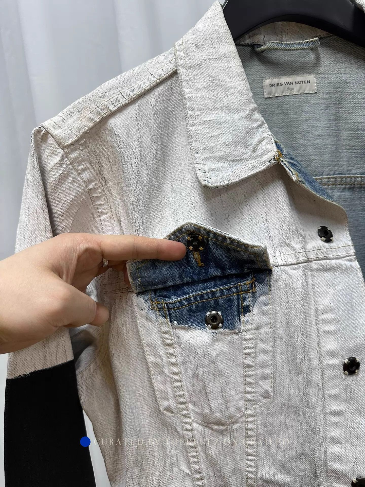 Dries Van Noten Multi Waxed Denim Jacket in Size L Size US L / EU 52-54 / 3 - 6 Thumbnail