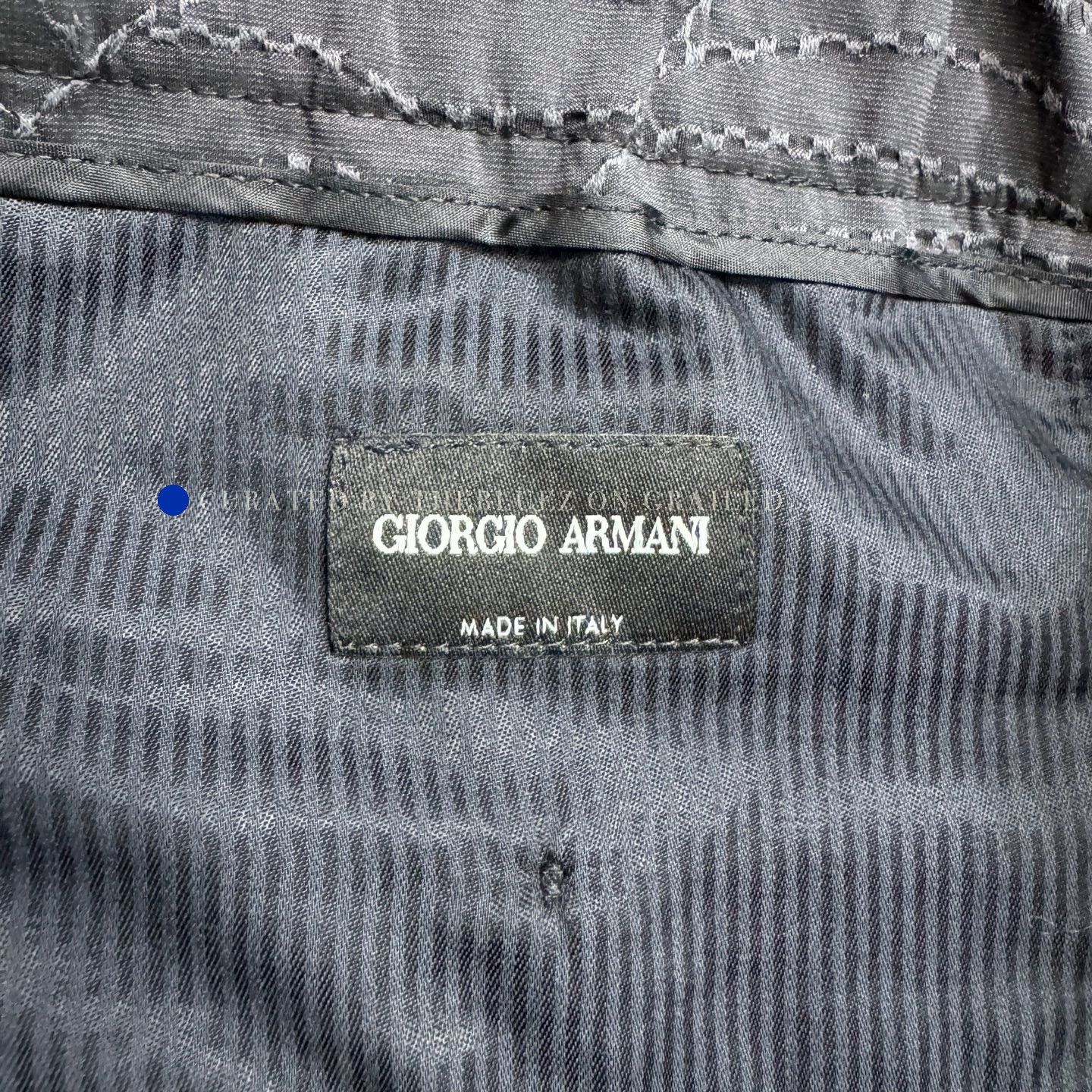 Giorgio Armani Floral Embroidered Casual Pants Size US 32 / EU 48 - 2 Thumbnail