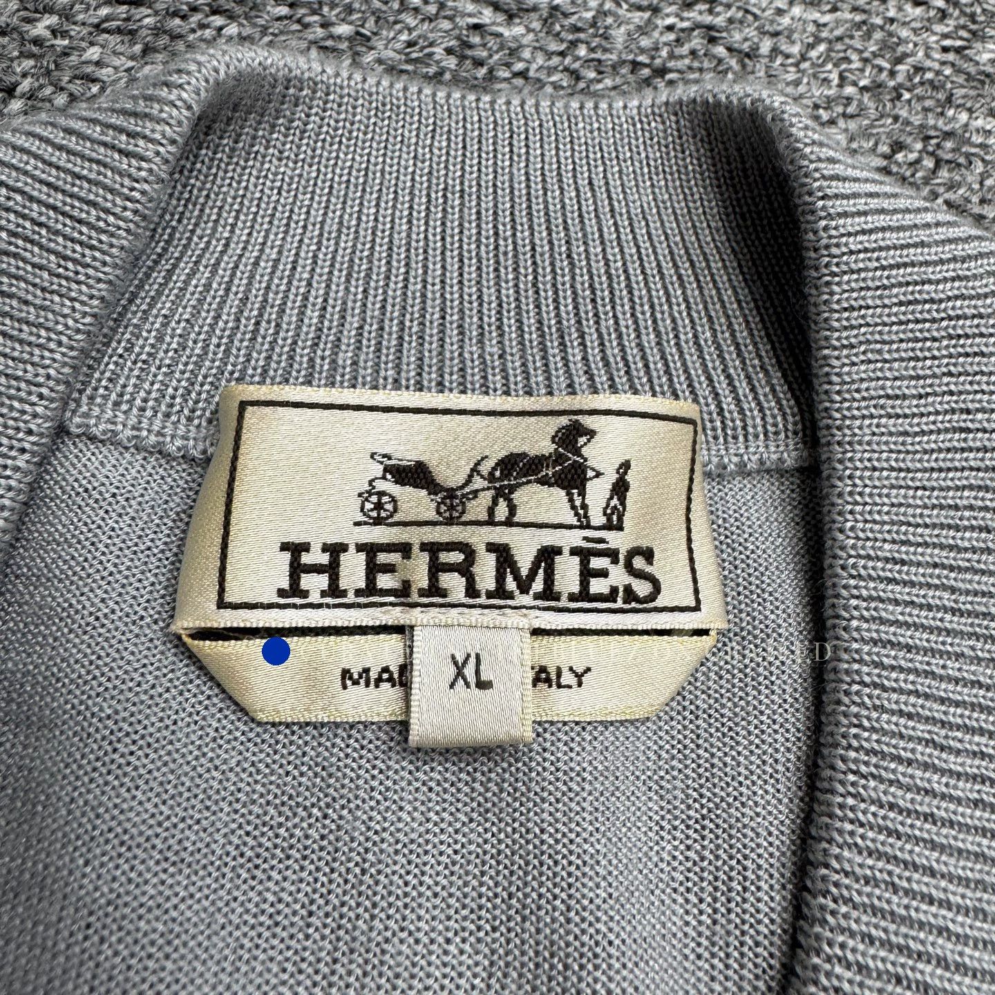 Hermes Cashmere Knit Sweater Jacket in Gray Size US XL / EU 56 / 4 - 2 Thumbnail
