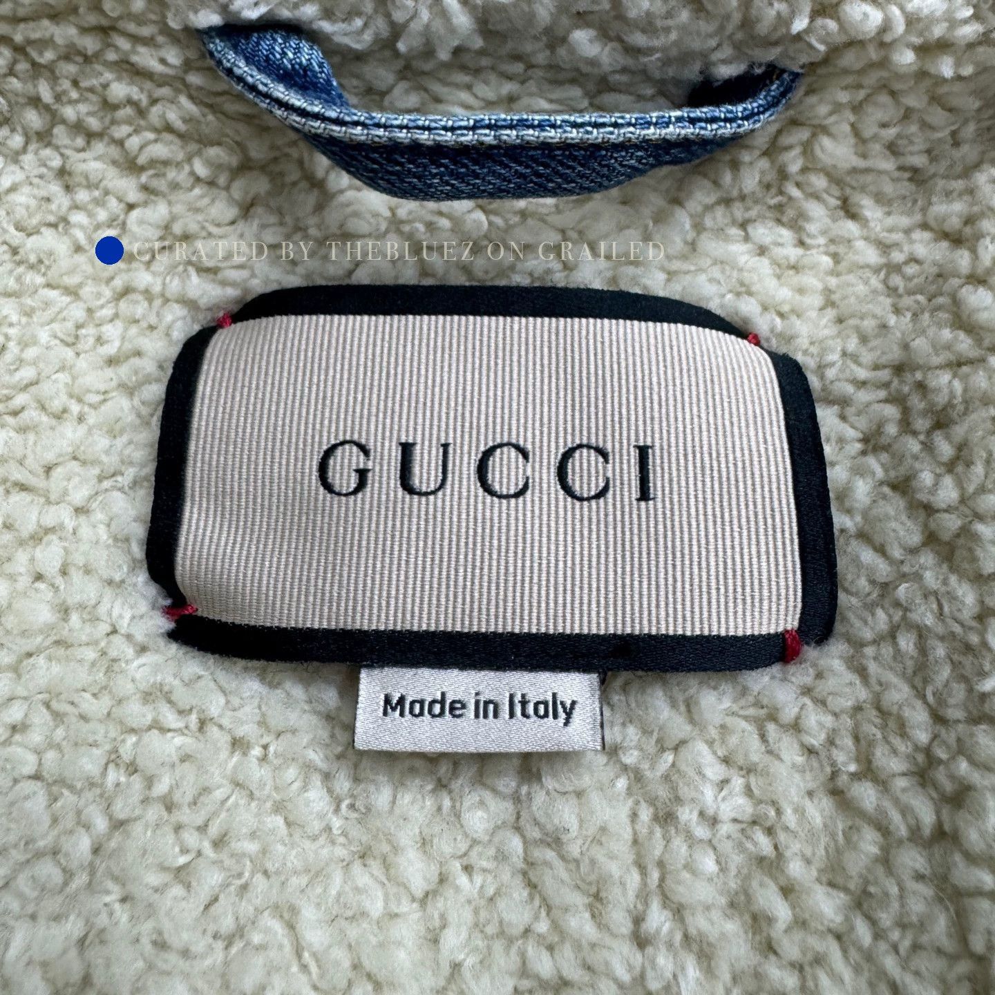 Gucci Blue Shearling Denim Jacket in Size S Size US S / EU 44-46 / 1 - 2 Thumbnail