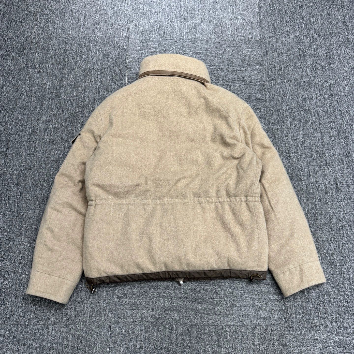 Kiton Luxurious Beige Cashmere Jacket with Down Liner Size US M / EU 48-50 / 2 - 9 Thumbnail