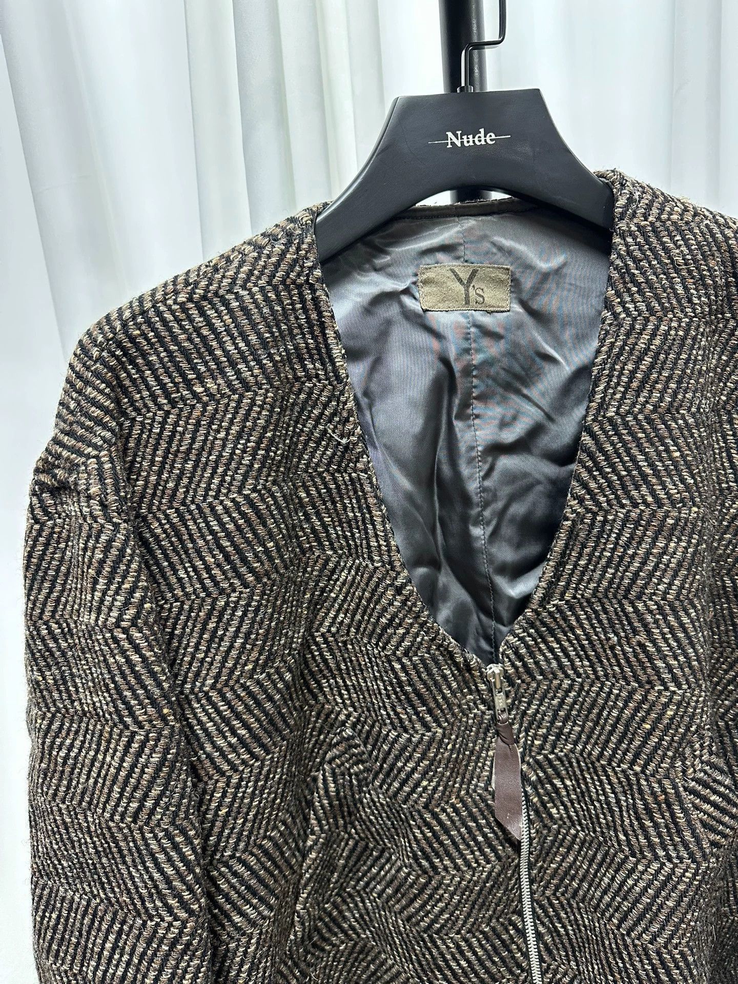 Yohji Yamamoto Vintage 80s Wool Twill Jacket Size US L / EU 52-54 / 3 - 4 Thumbnail