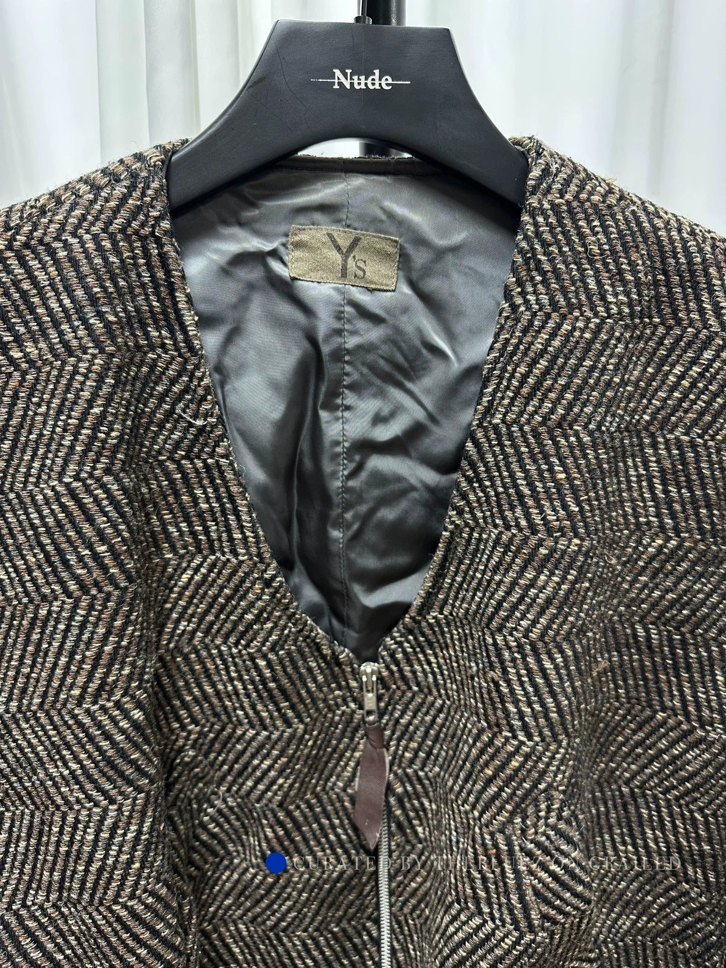 Yohji Yamamoto Vintage 80s Wool Twill Jacket Size US L / EU 52-54 / 3 - 6 Thumbnail