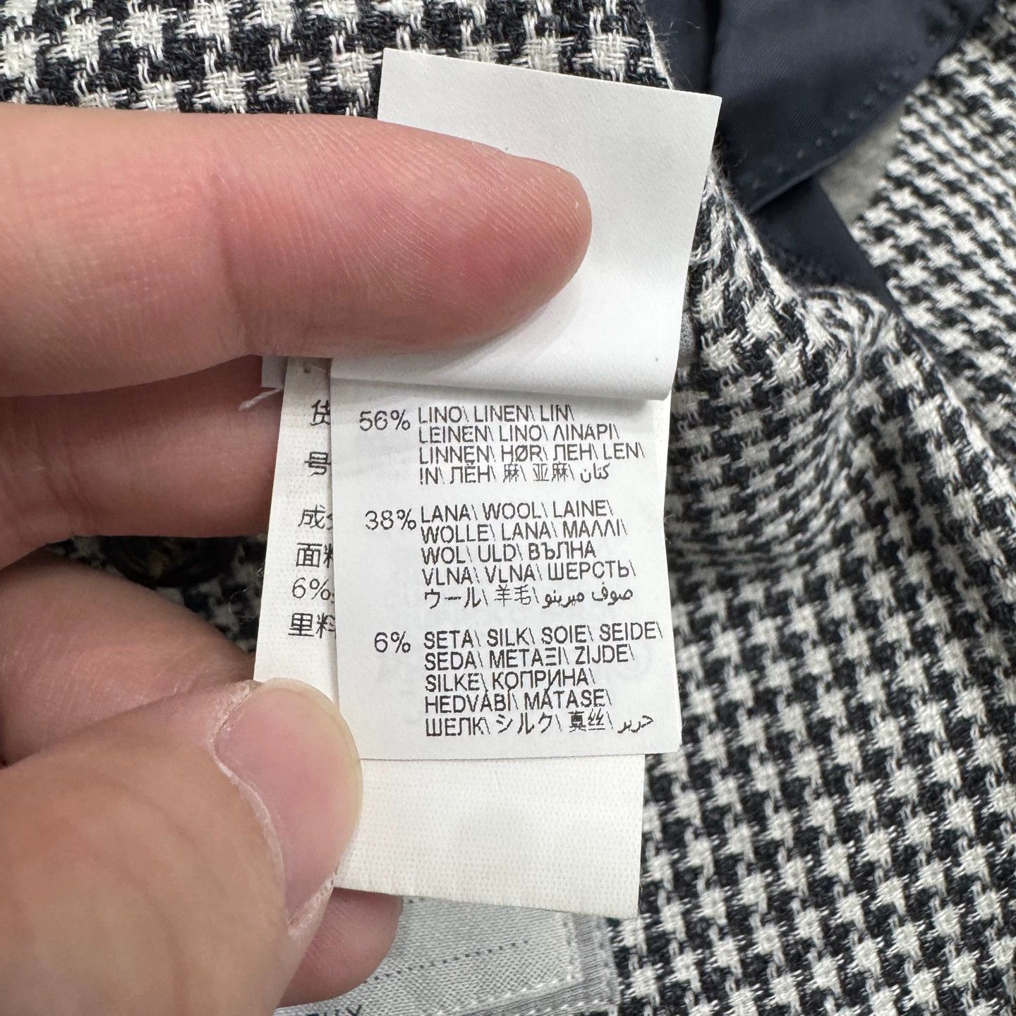 Brunello Cucinelli Elegant Gray Plaid Linen-Wool Blazer Size US M / EU 48-50 / 2 - 4 Thumbnail
