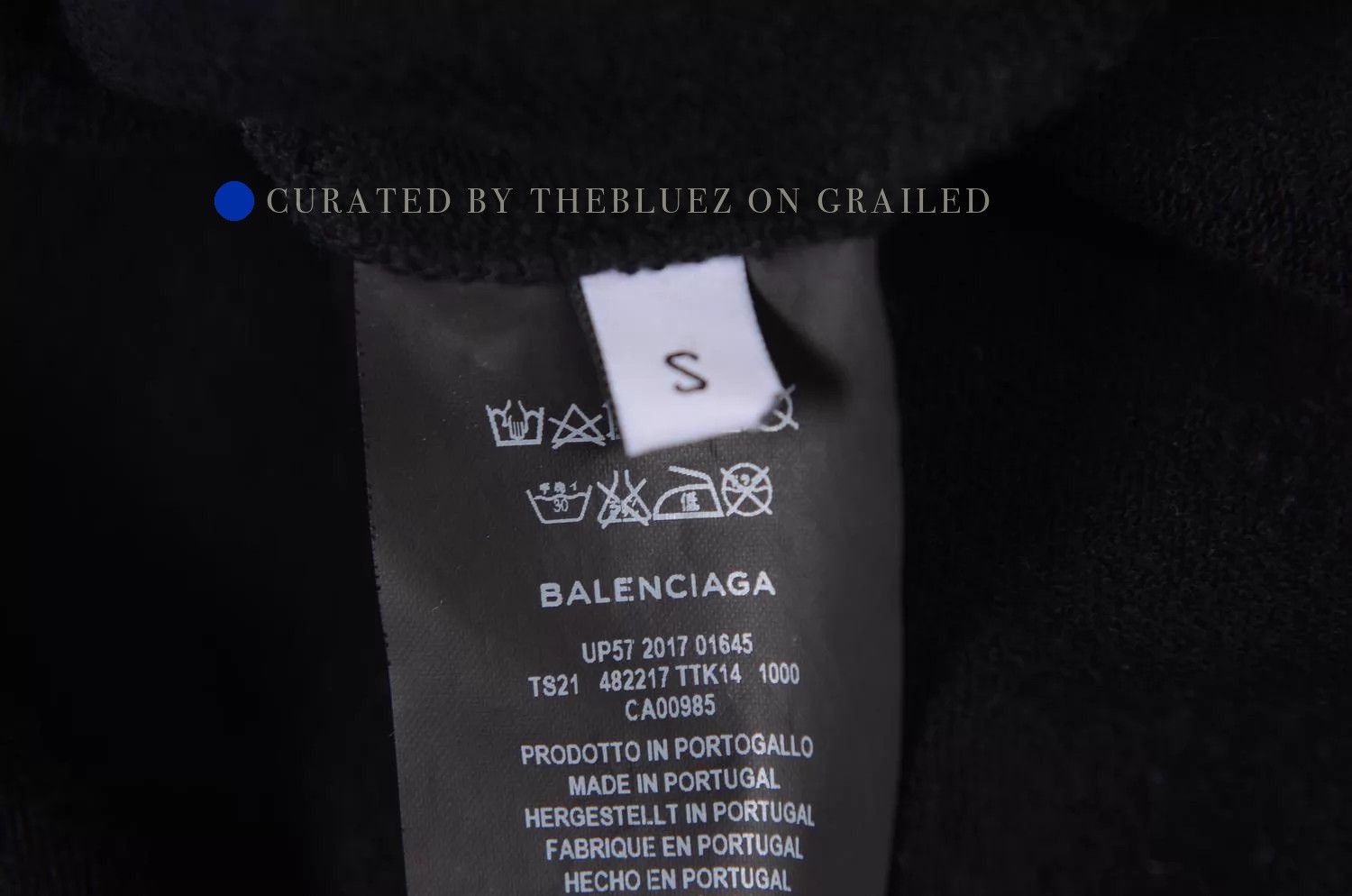 Balenciaga Classic Black Hoodie in Size S Size US S / EU 44-46 / 1 - 7 Thumbnail