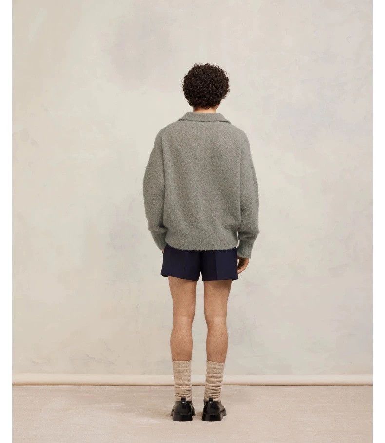 AMI Gray Wool Blend Knit Pullover in XL Size US XL / EU 56 / 4 - 8 Thumbnail
